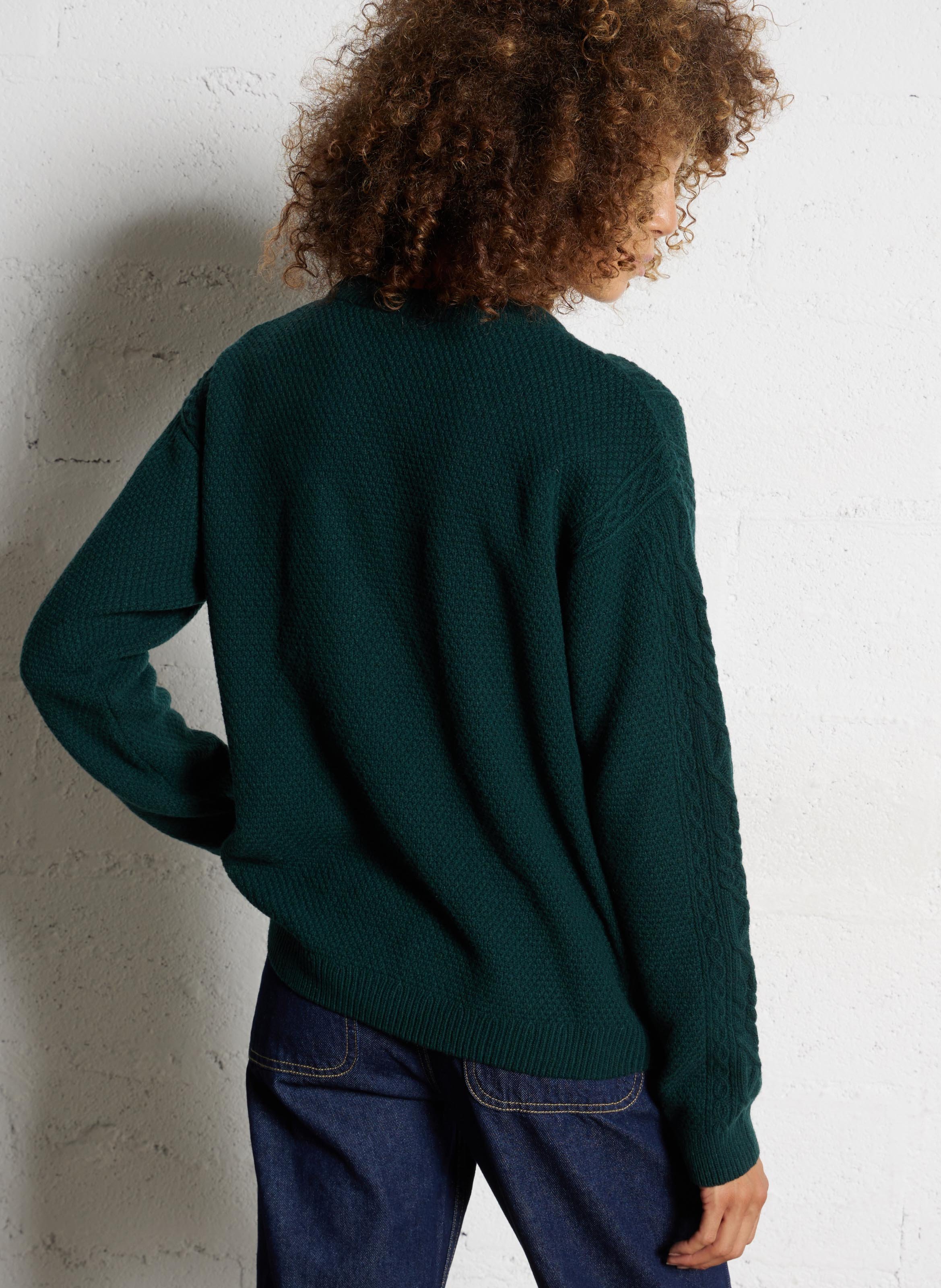Pull droit en laine mélangée ARMOR-LUX Vert