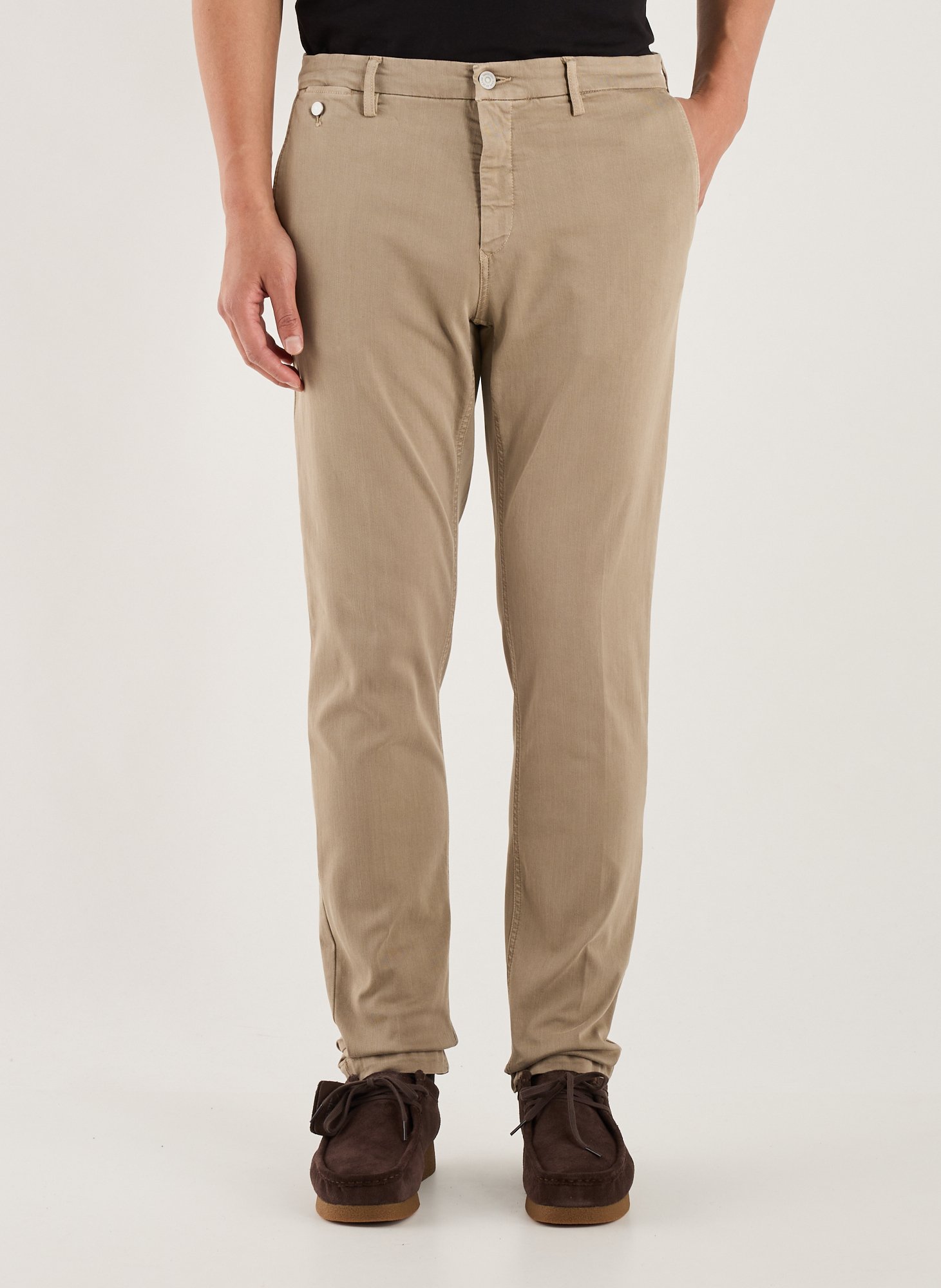 REPLAY Jeans slim uni en coton mélangé  Beige