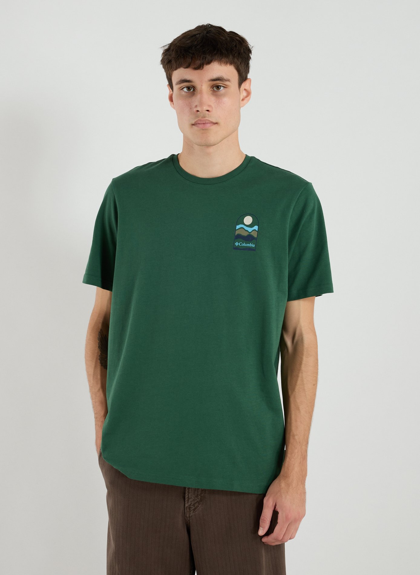 COLUMBIA Classic Cotton T-Shirt Green