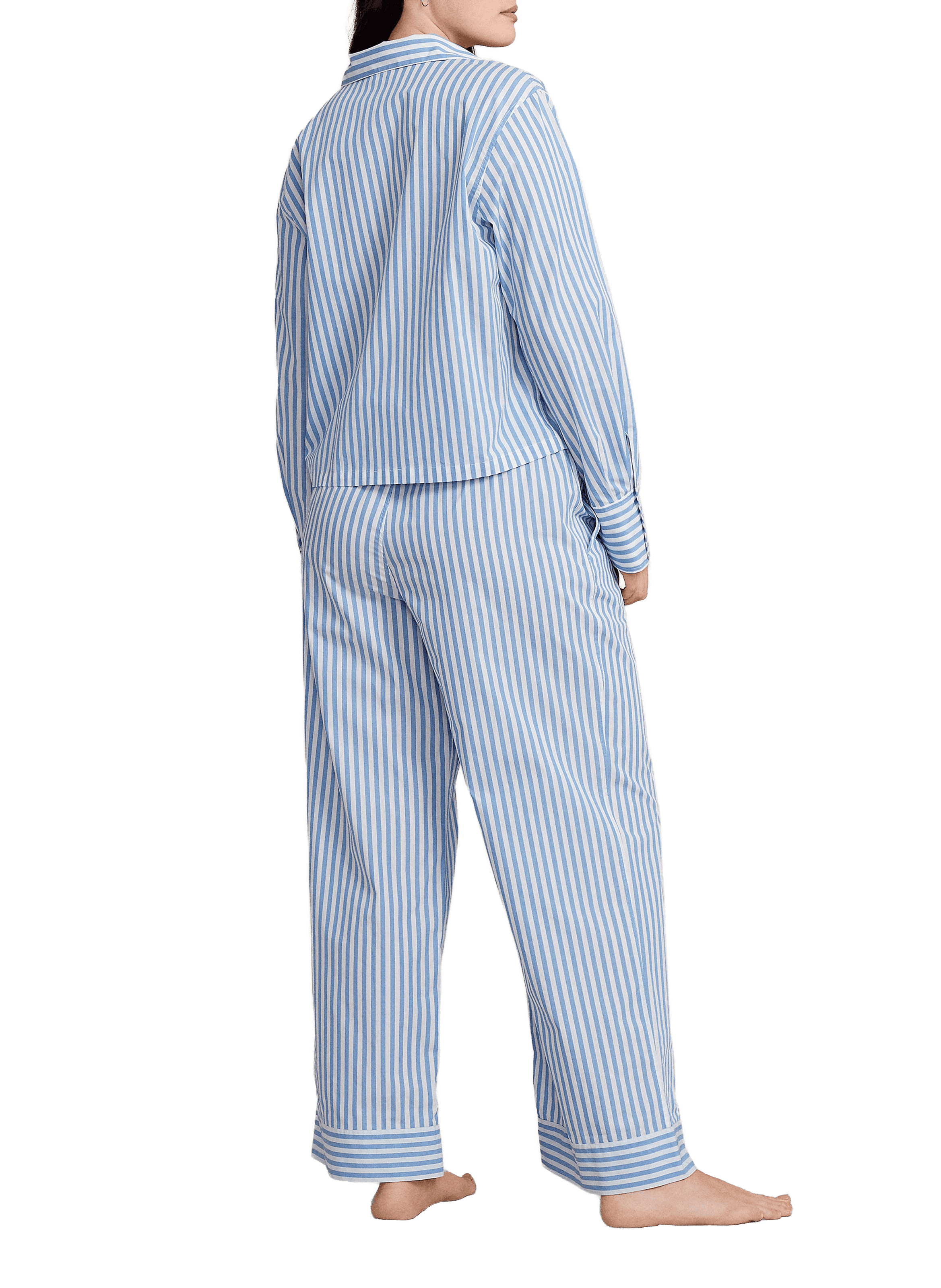 Ensemble de pyjama à rayures en coton POLO RALPH LAUREN Bleu