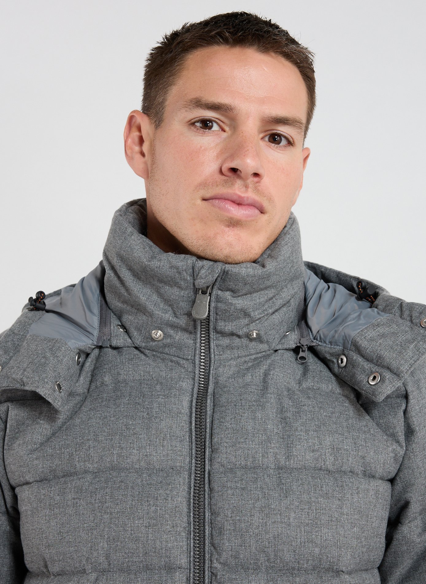 Doudoune matelassée à capuche amovible SAVE THE DUCK Gris