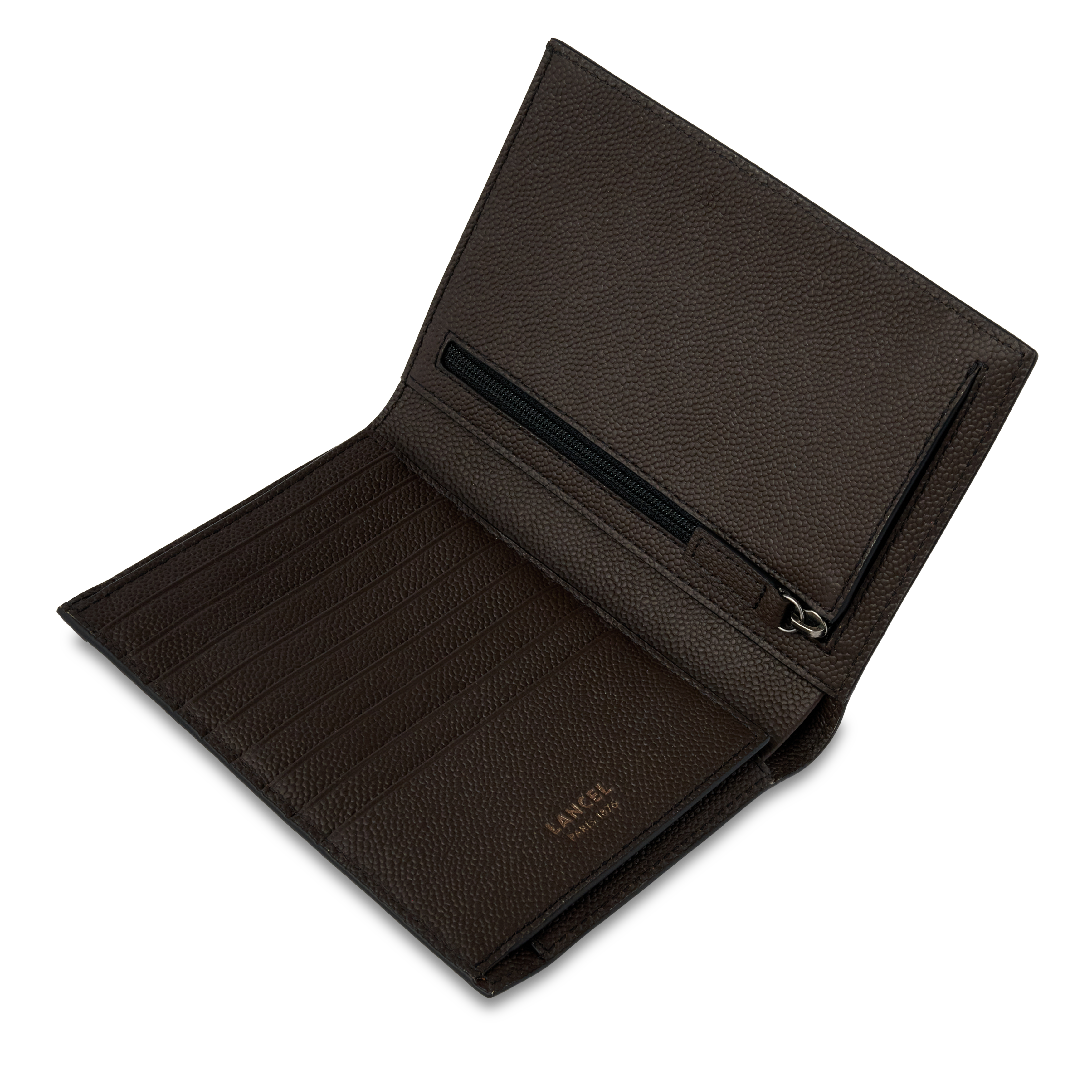 Portefeuille driver charlie de lancel en cuir LANCEL Gris