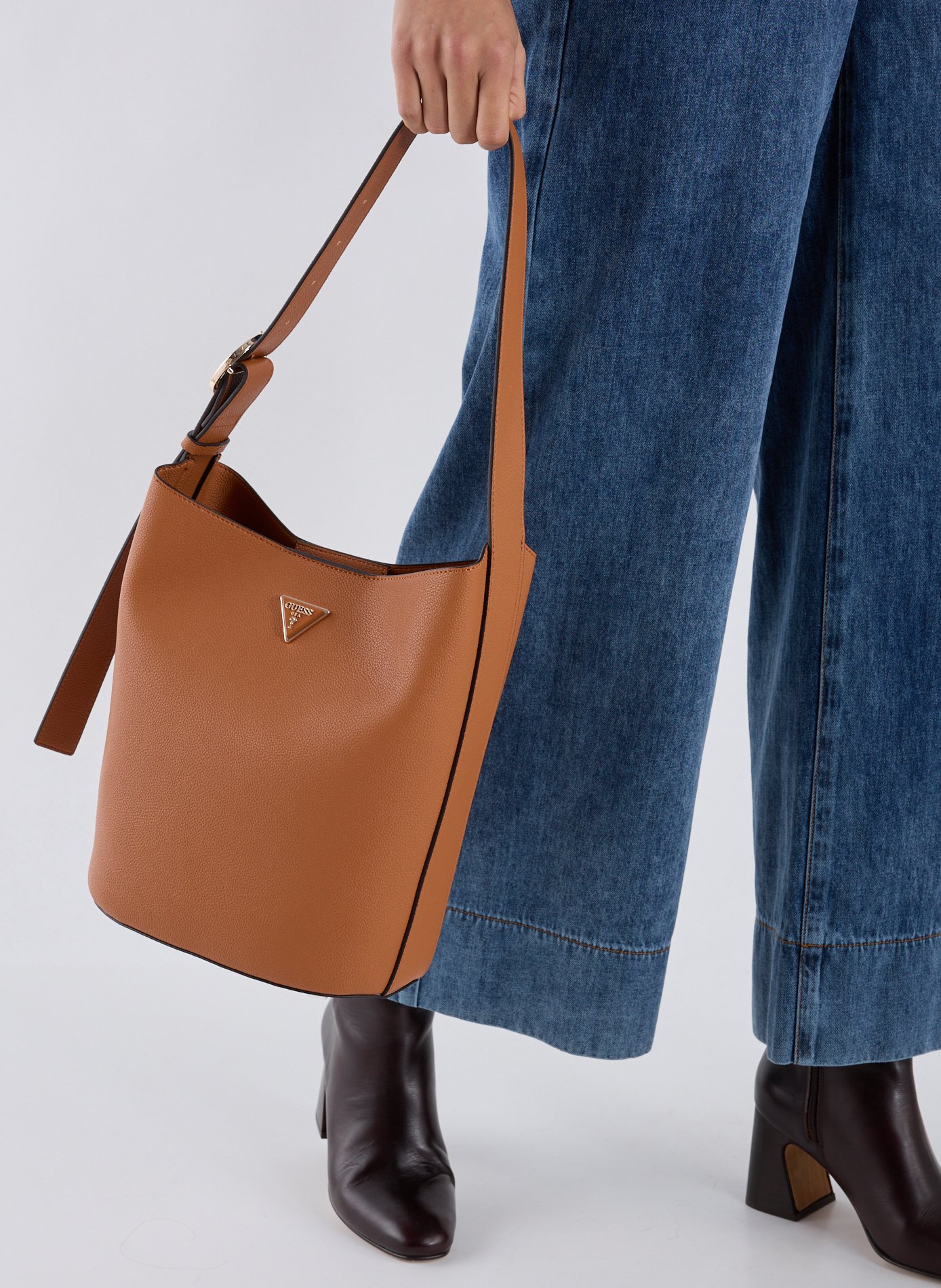 Sac sceau uni GUESS Marron