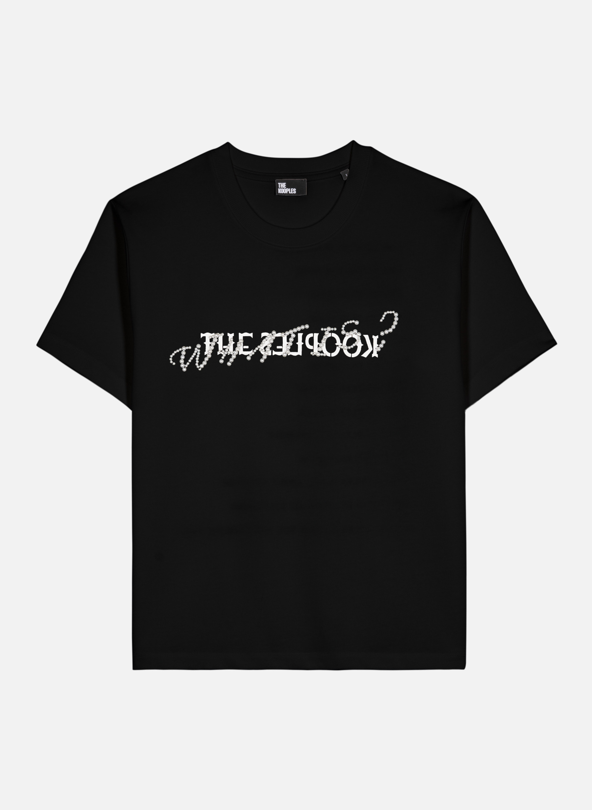 T-shirt what is avec perles THE KOOPLES Noir