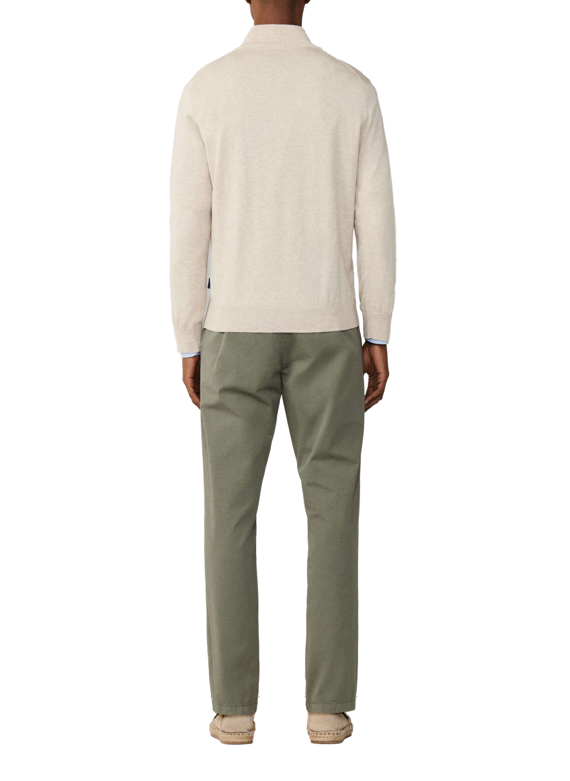 Cotton and linen jumper FACONNABLE Beige