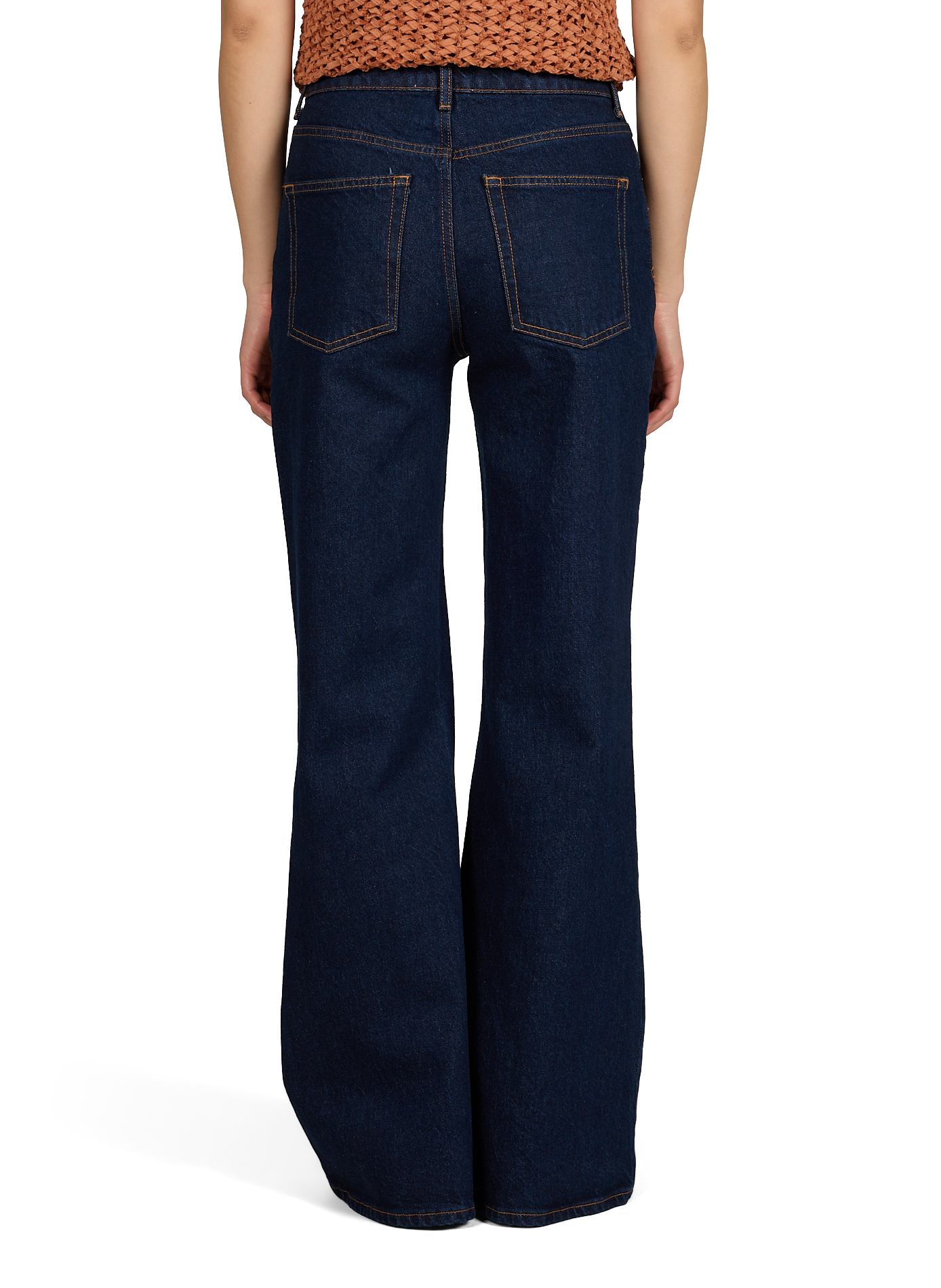 Flare jeans Tsmarie in blended cotton TOPSHOP Blue