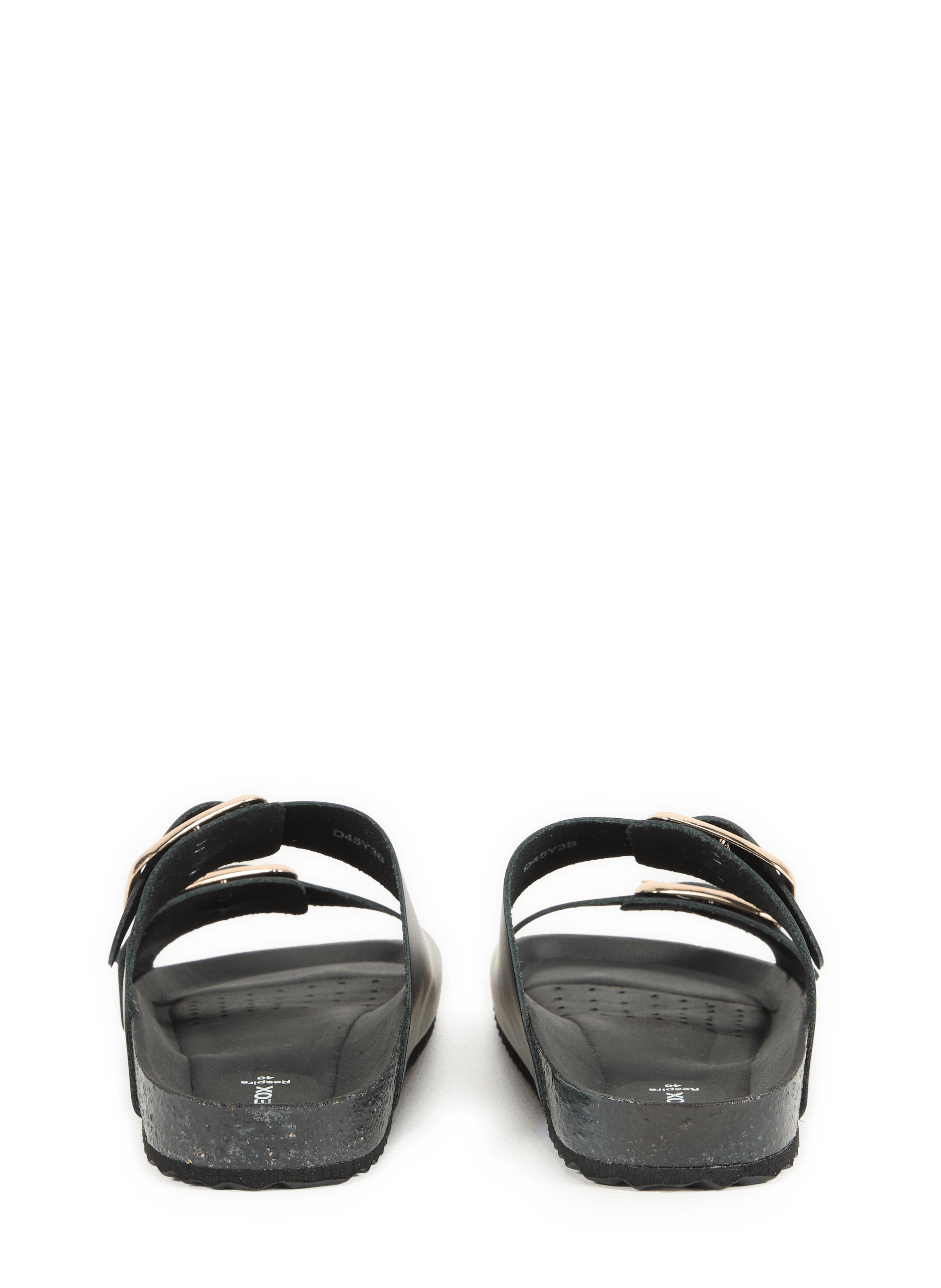 Brionia R flat leather mules GEOX Black