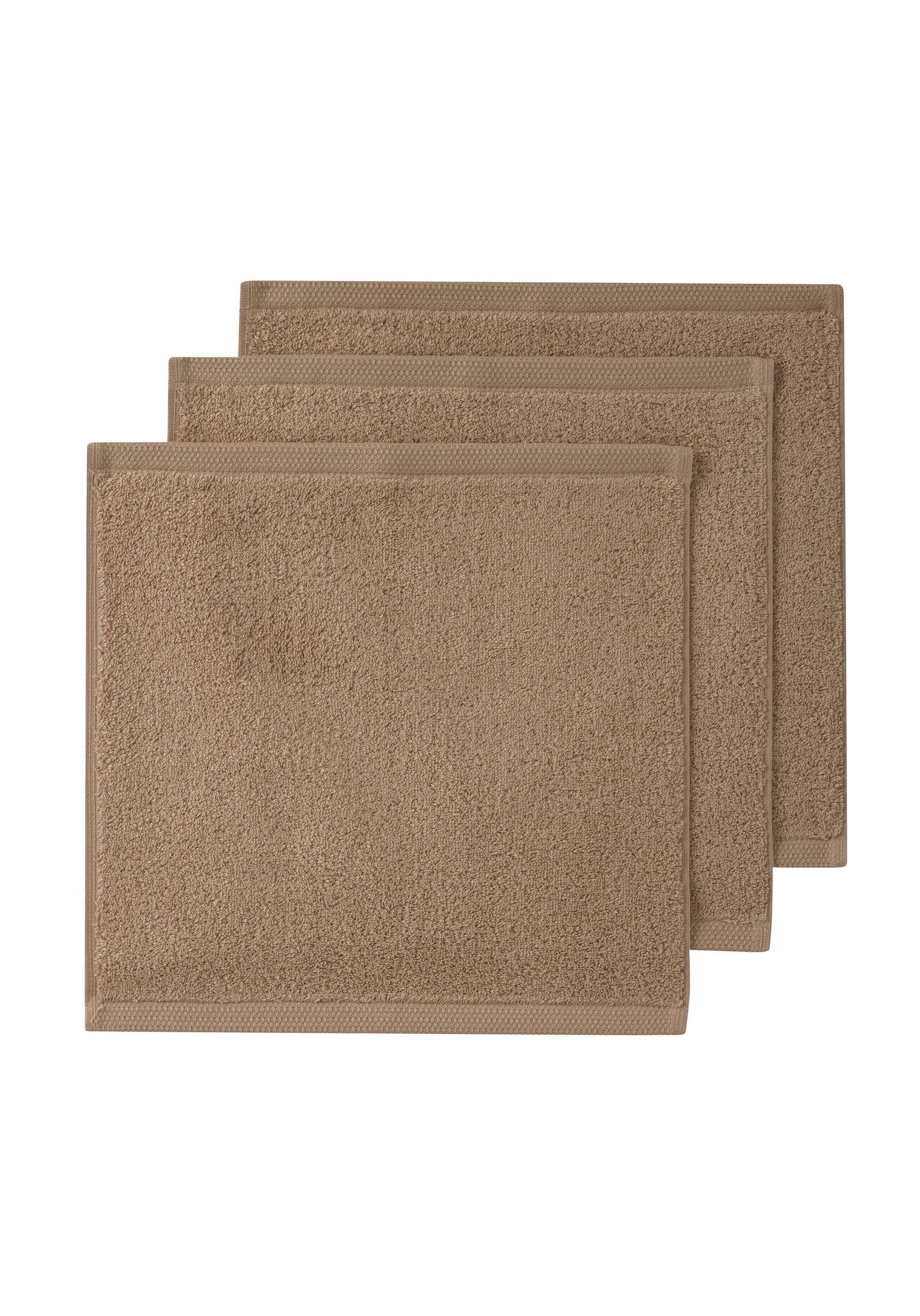 Carré visage uni en coton biologique , essentiel ALEXANDRE TURPAULT Marron