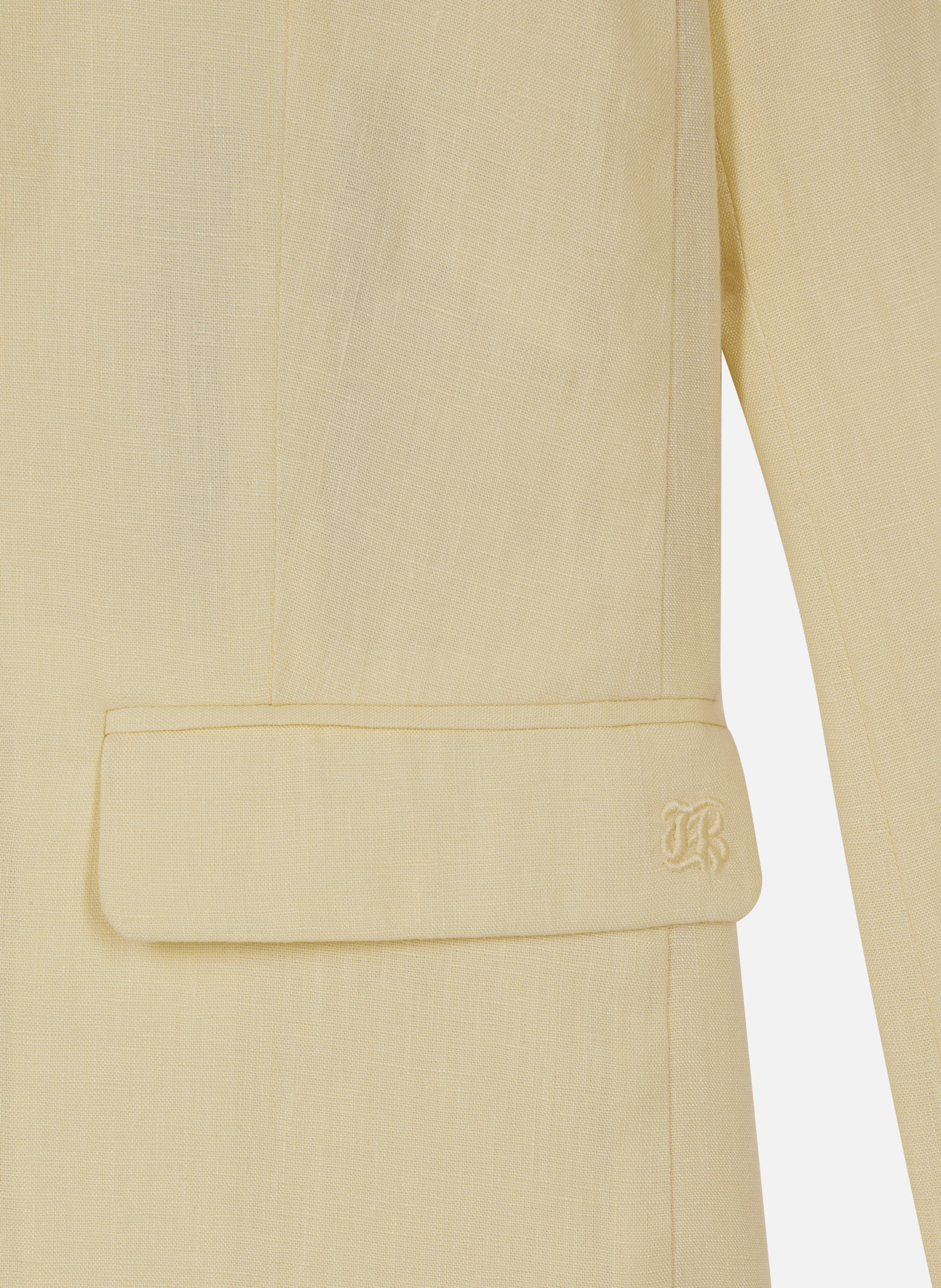 Veste de tailleur en lin THE KOOPLES Jaune