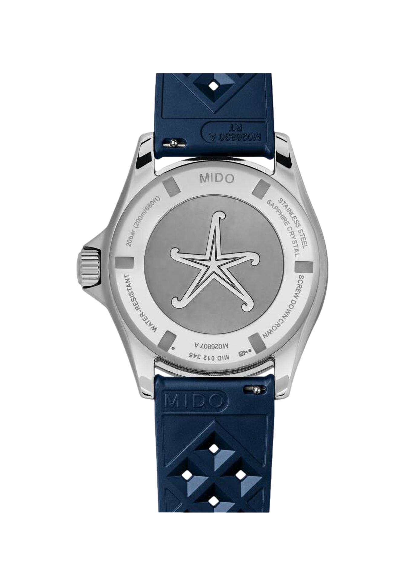 Montre analogique Ocean Star Tribute en acier inoxydable MIDO Bleu