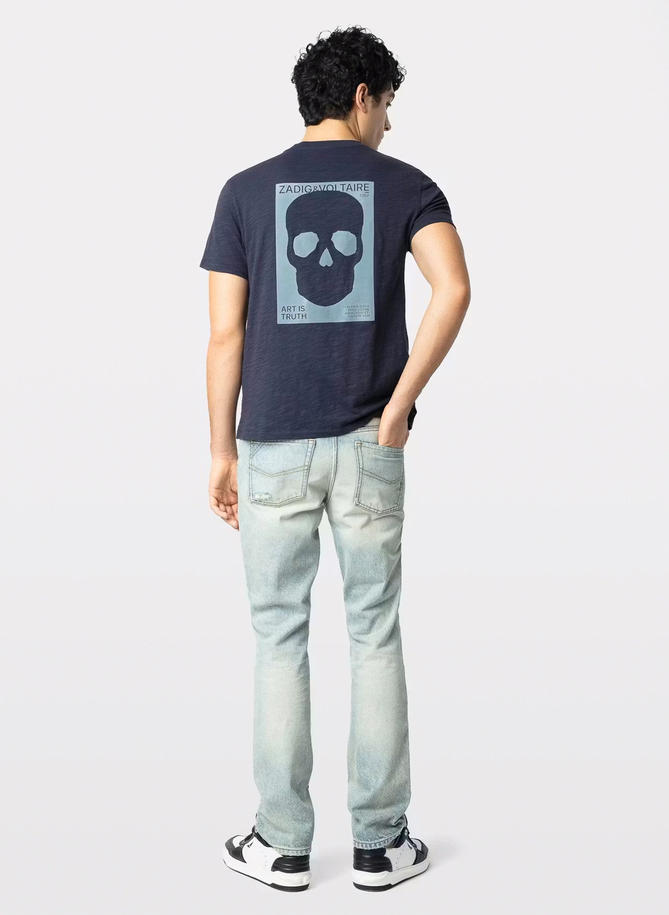 Jean droit en coton mélangé john ZADIG&VOLTAIRE Bleu