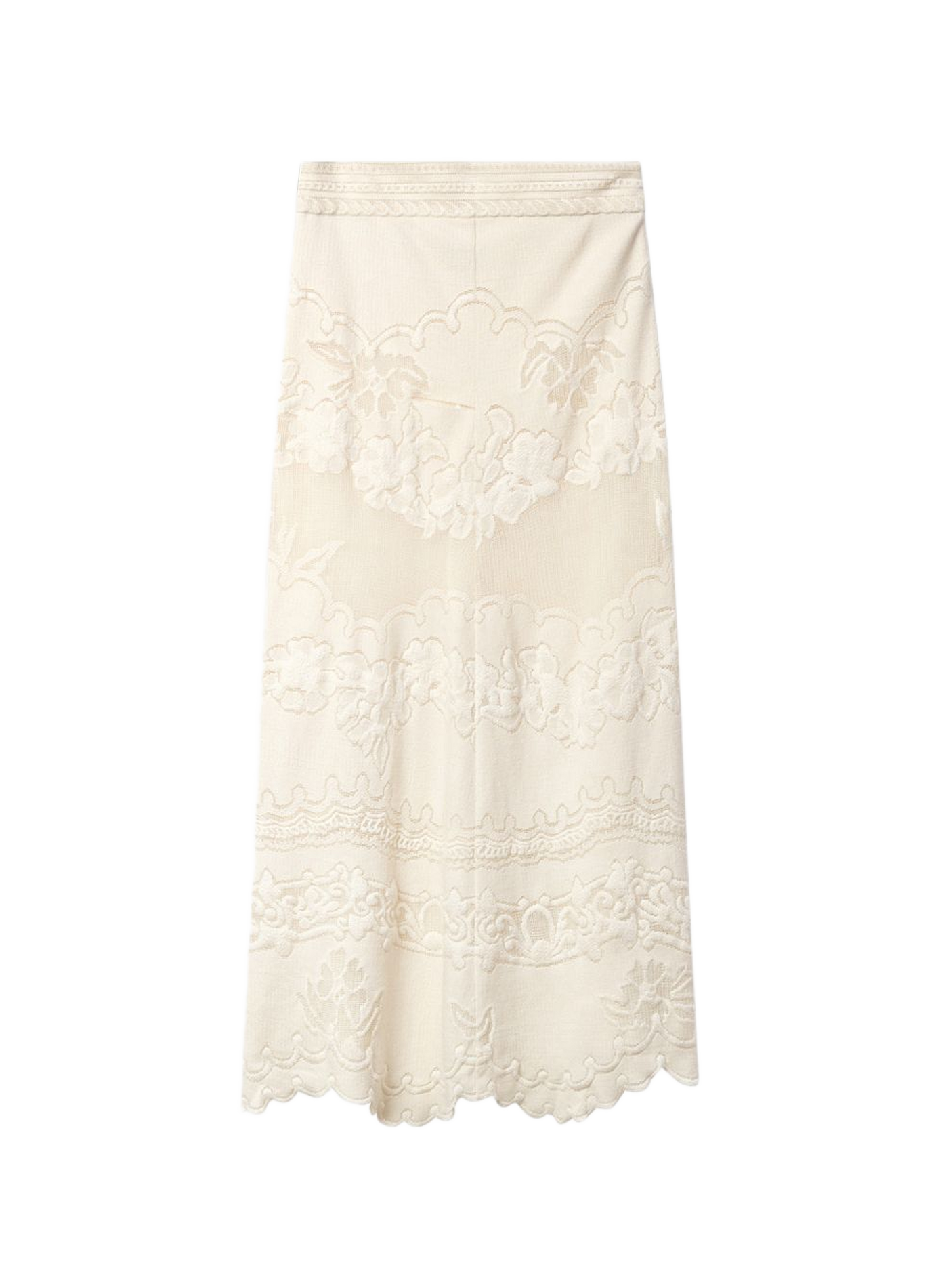 Sanaya long floral jacquard skirt ISABEL MARANT White