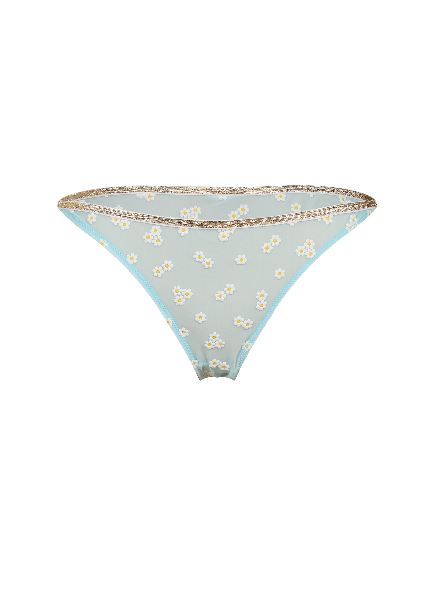 Rosa daisy pattern culottes LA NOUVELLE Blue
