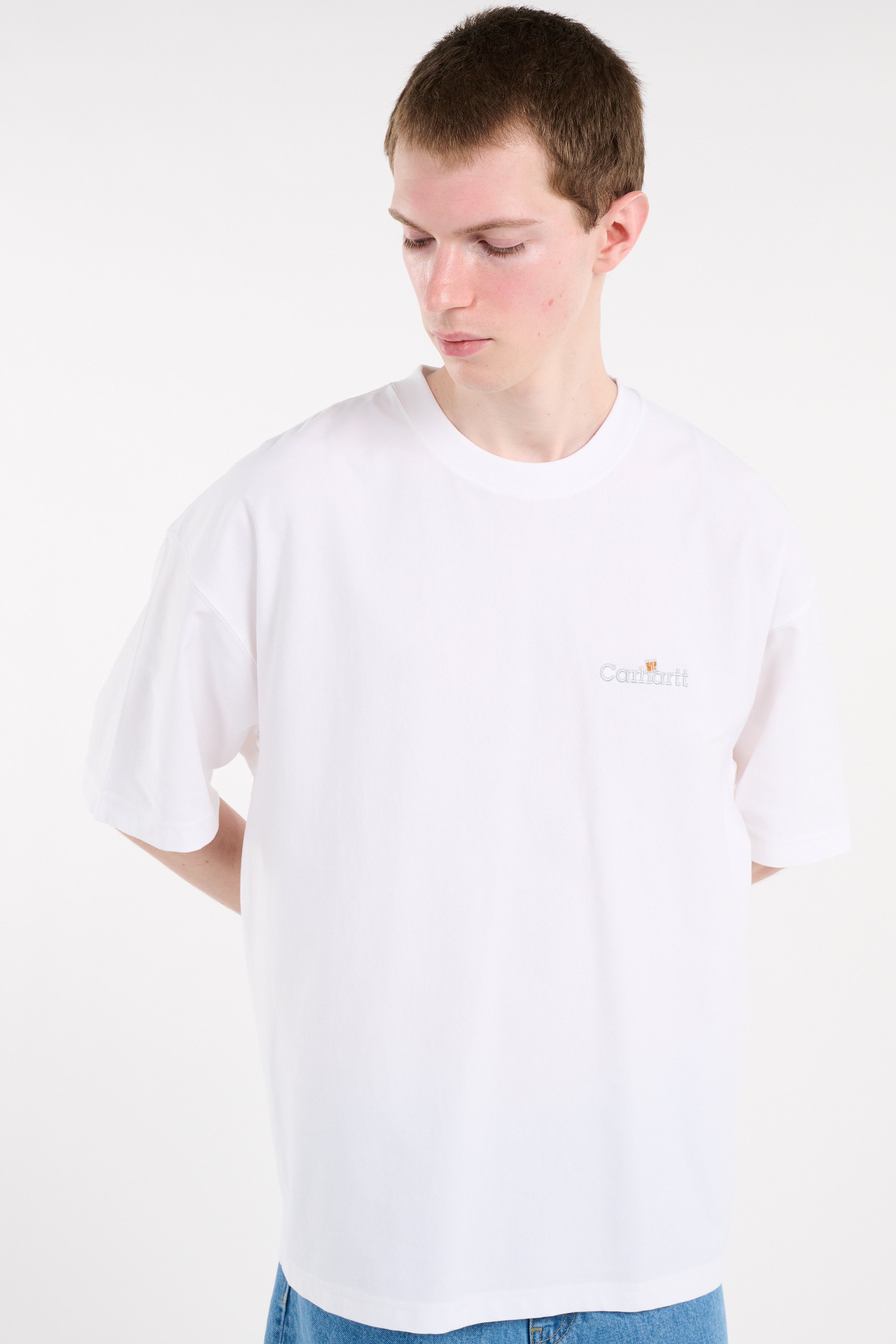 T-shirt s/s wip label t-shirt CARHARTT WIP Blanc