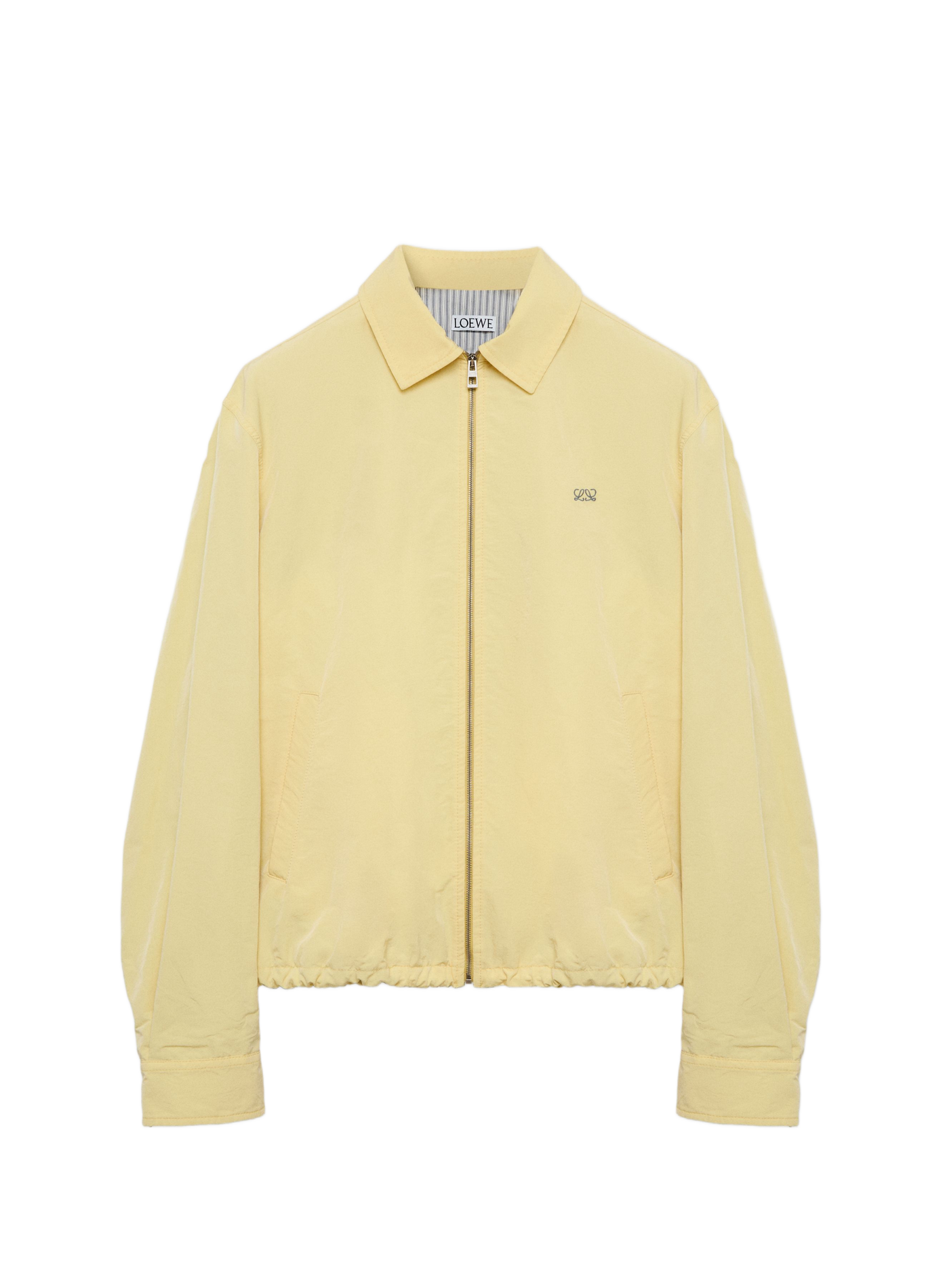Zip-up technical cotton jacket LOEWE Yellow