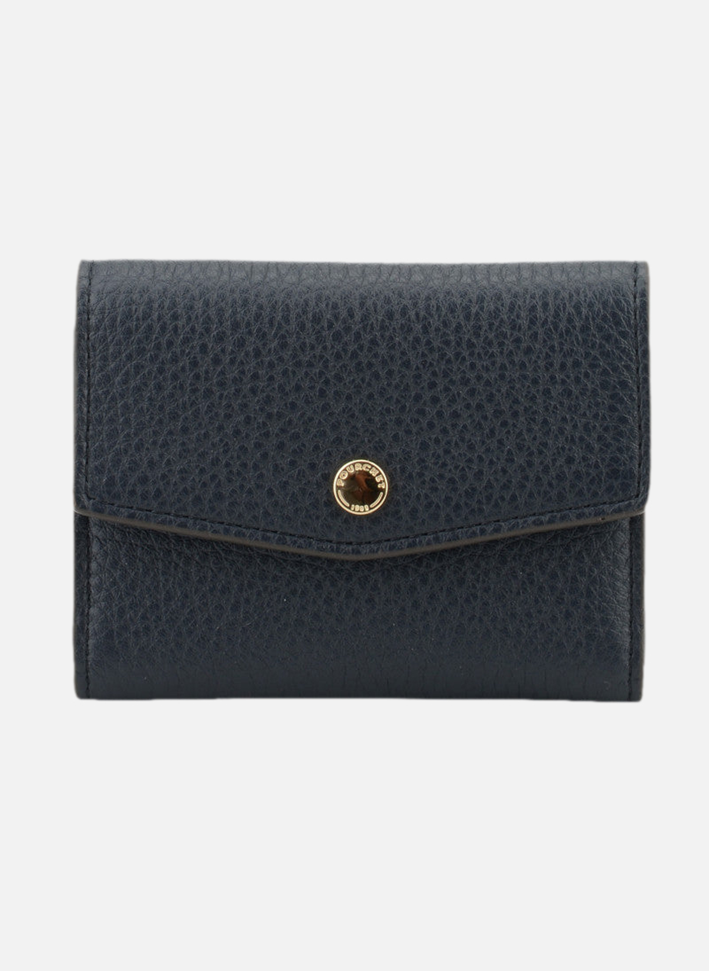 Club | porte-monnaie pm en cuir de veau | Bleu POURCHET Femme