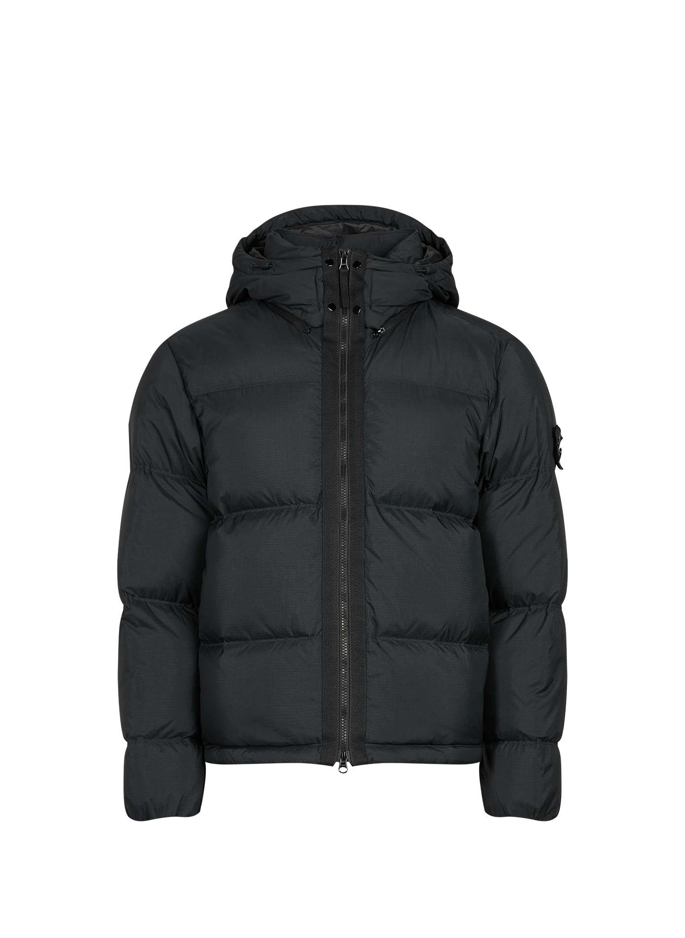 Kurze gesteppte Daunenjacke STONE ISLAND Schwarz