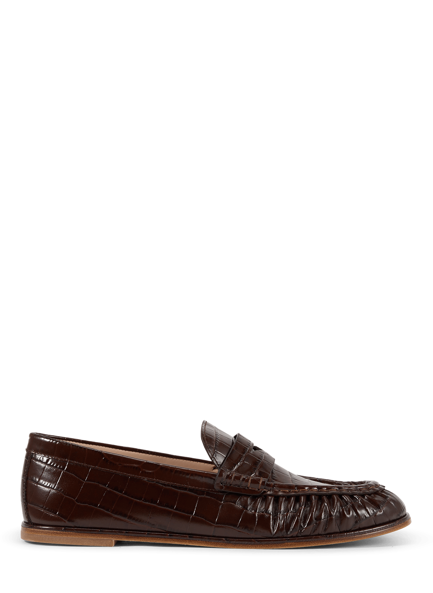 Spencer-Leder-Mokassins STUART WEITZMAN Braun