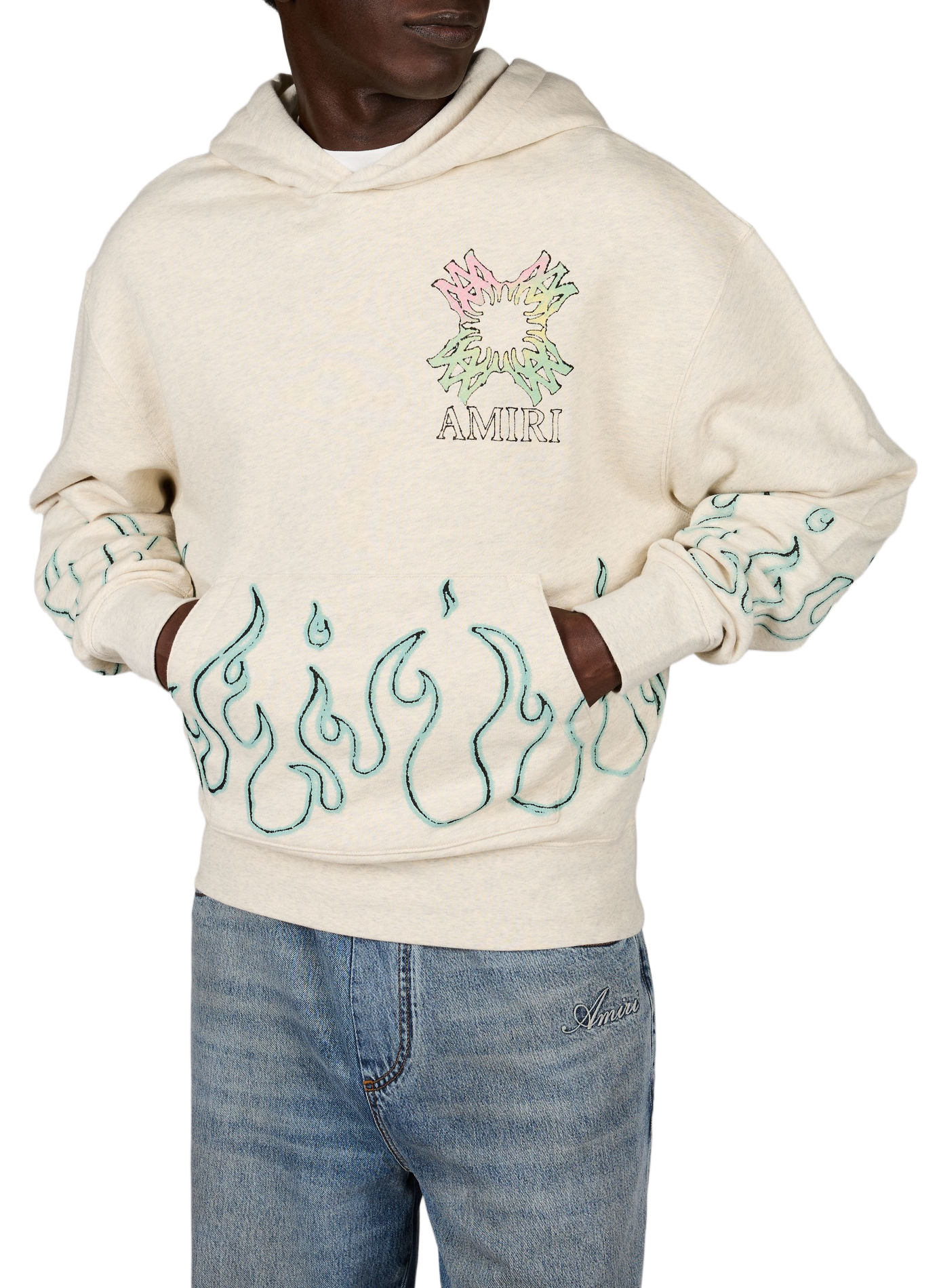Sweat à capuche AMIRI Blanc