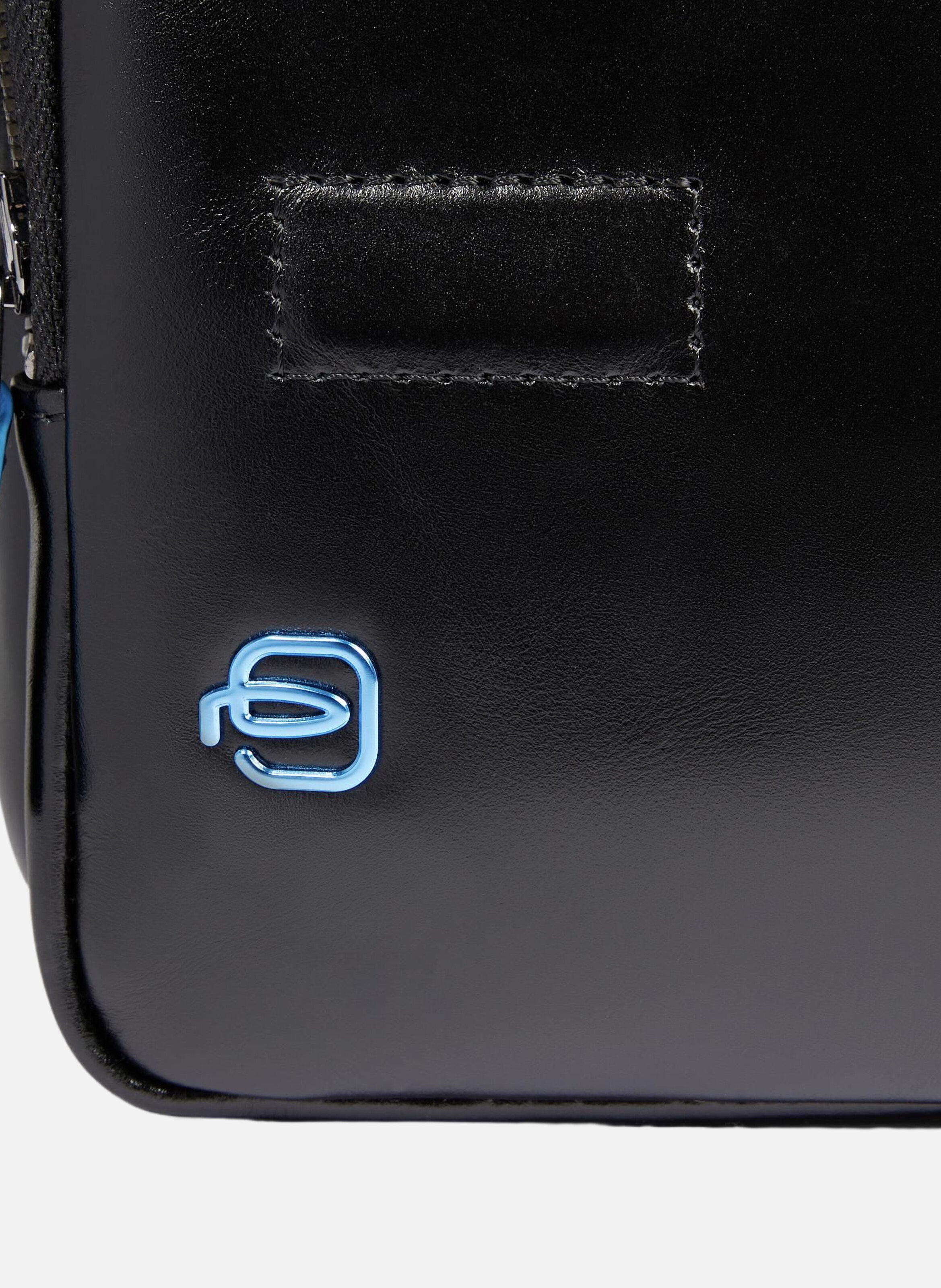 Personalizable men's crossbody bag PIQUADRO Black