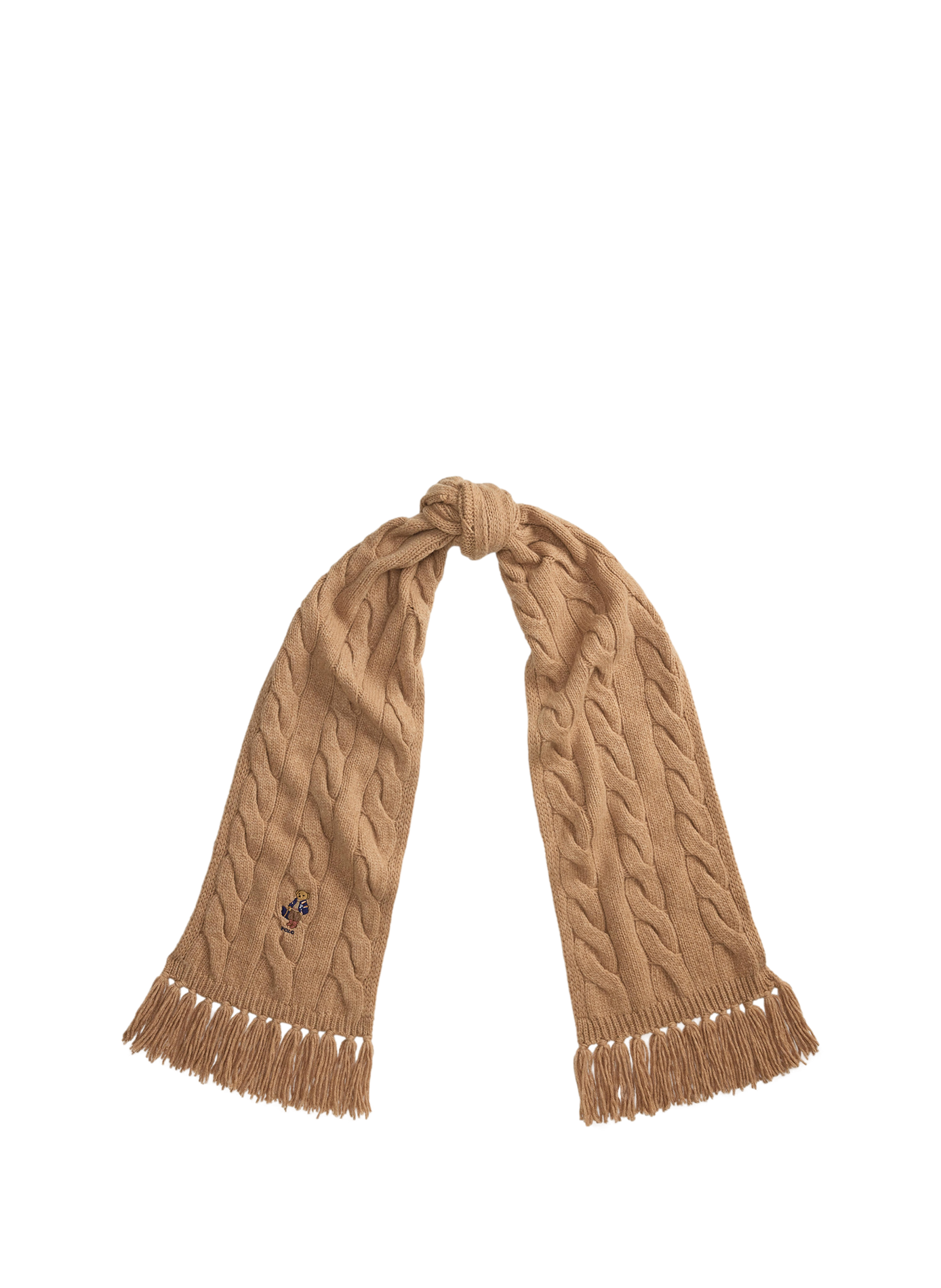 Echarpe unie en laine mélangée  POLO RALPH LAUREN Beige