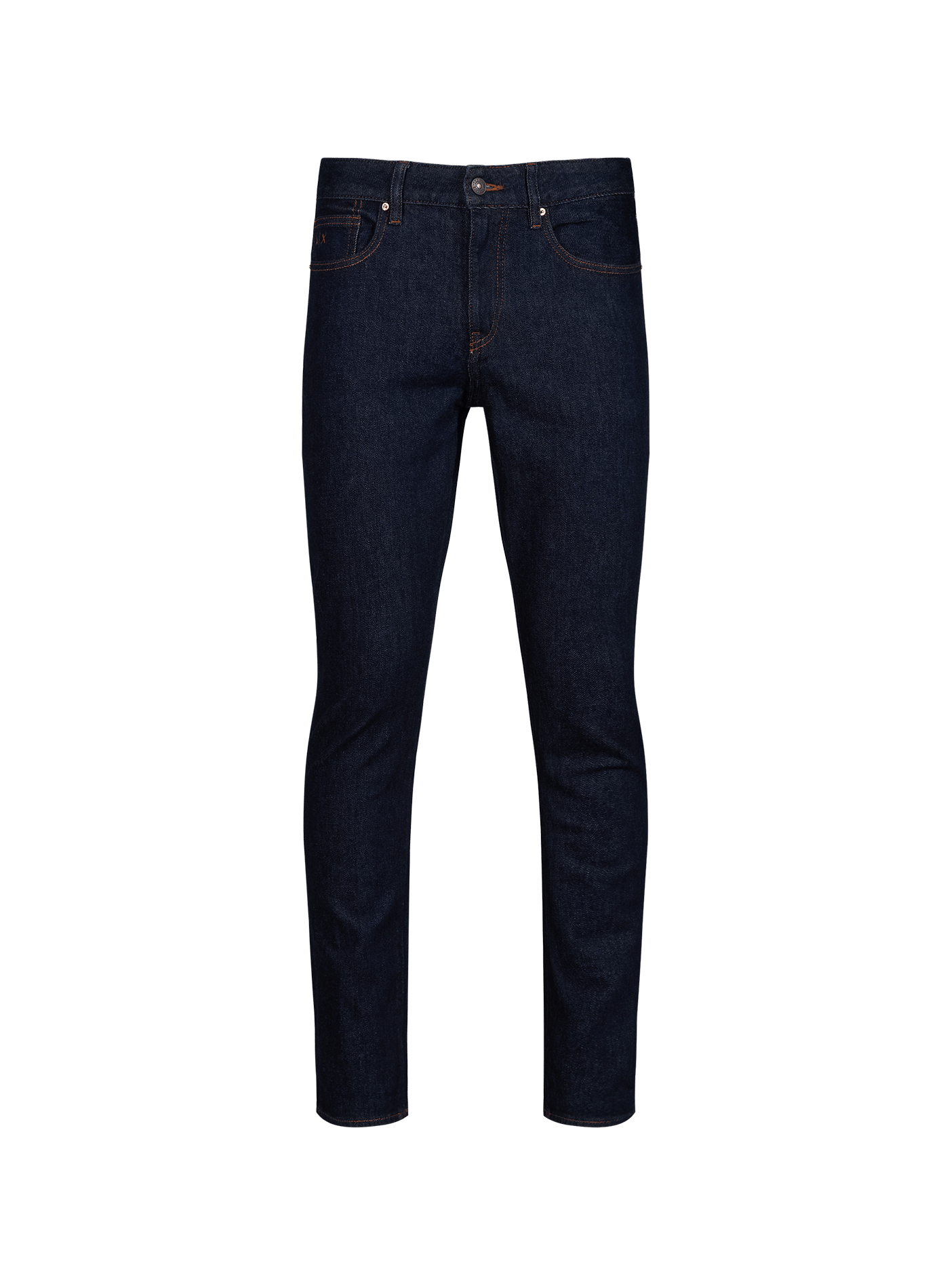 Jean slim en denim de coton strech mélangé ARMANI EXCHANGE Bleu