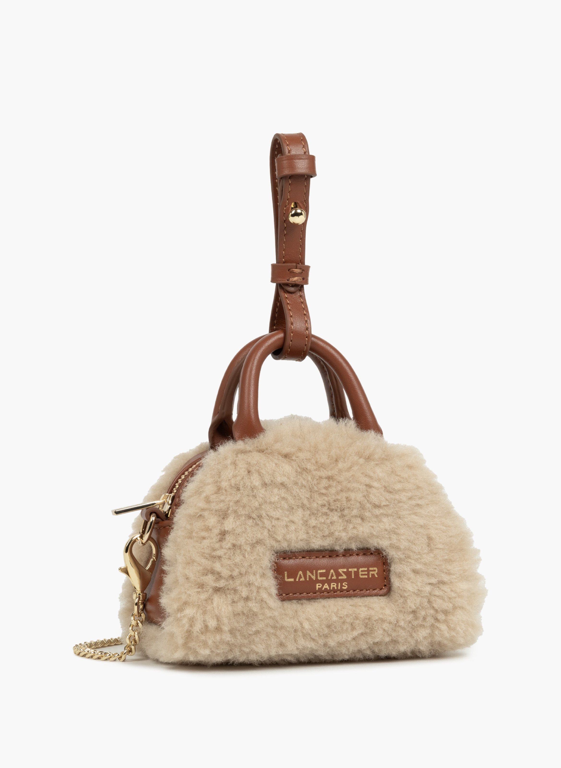 Nano sac à main - moumoute LANCASTER Marron