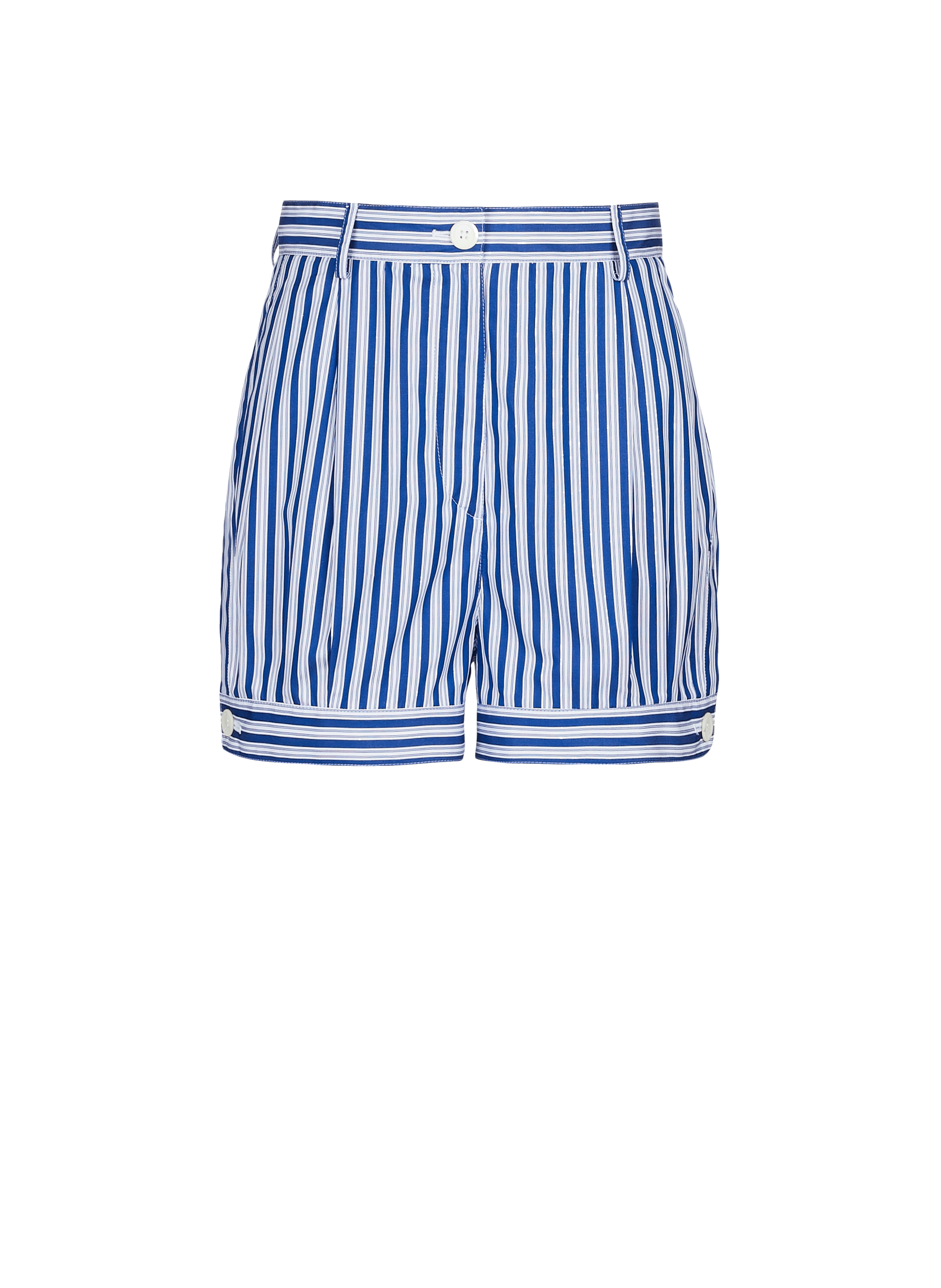 PRADA Cotton poplin Shorts Blue
