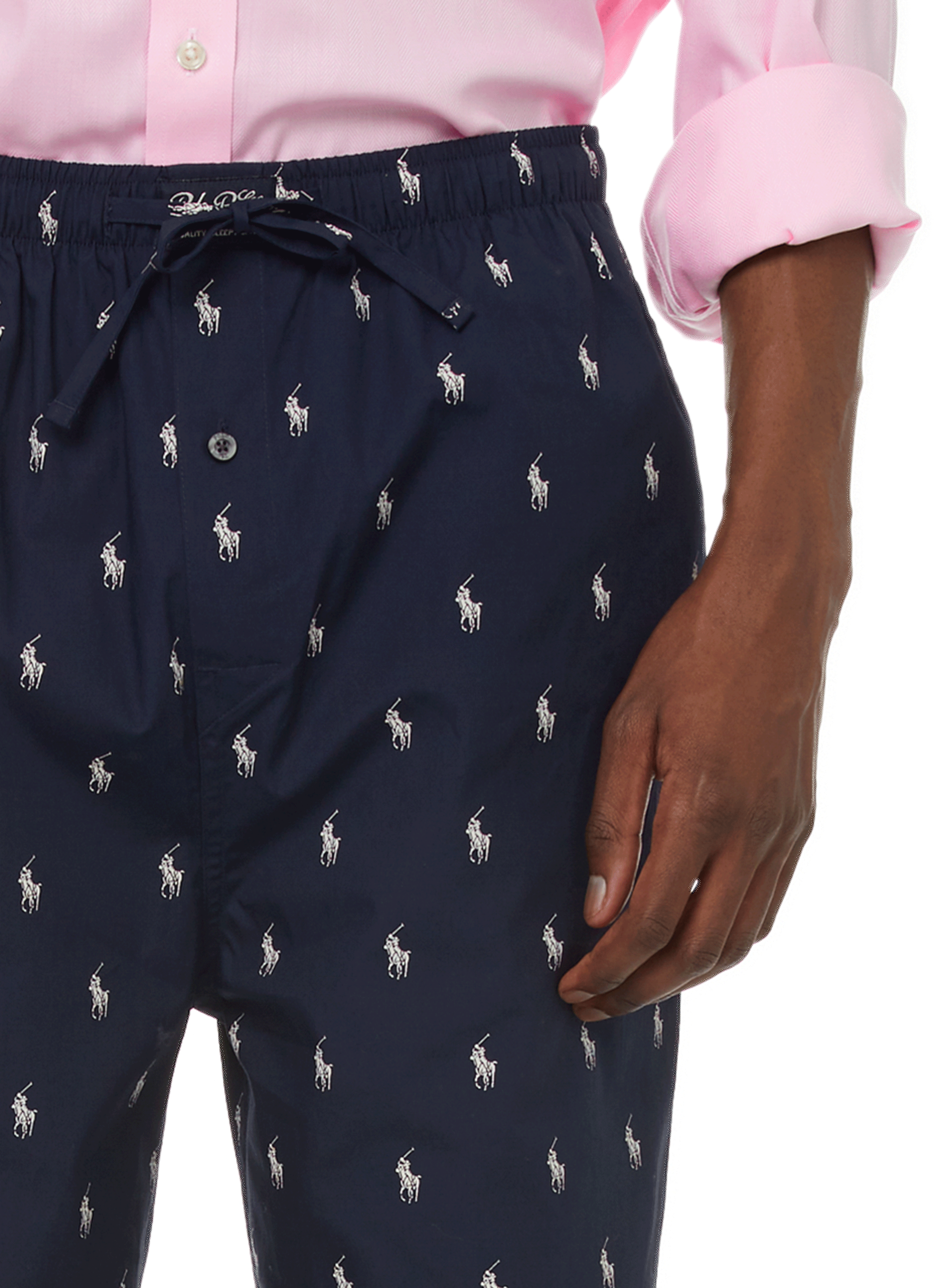 Lightweight trousers with logo POLO RALPH LAUREN Blue