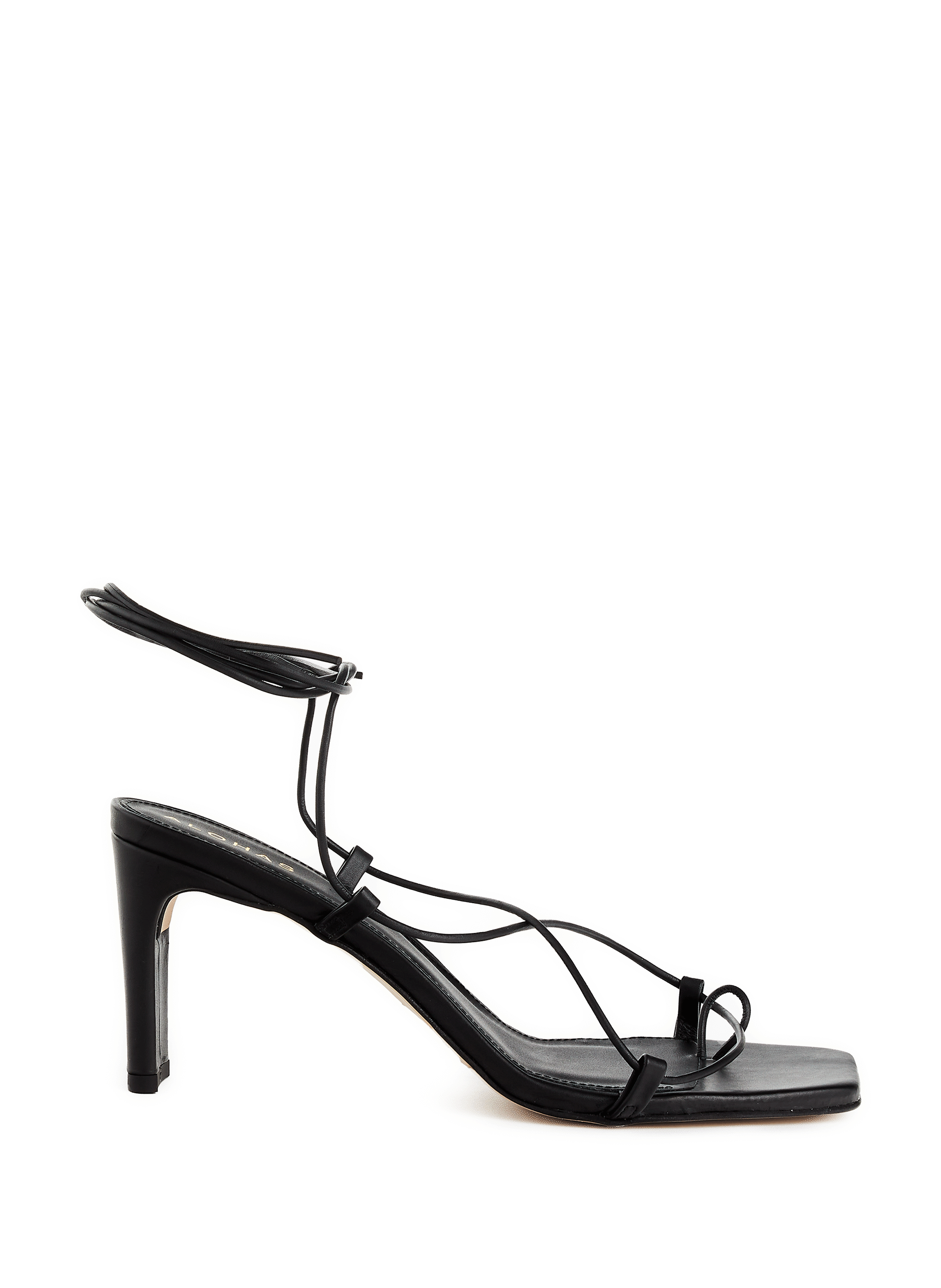 ALOHAS Sandales à talon Bellini en cuir Noir