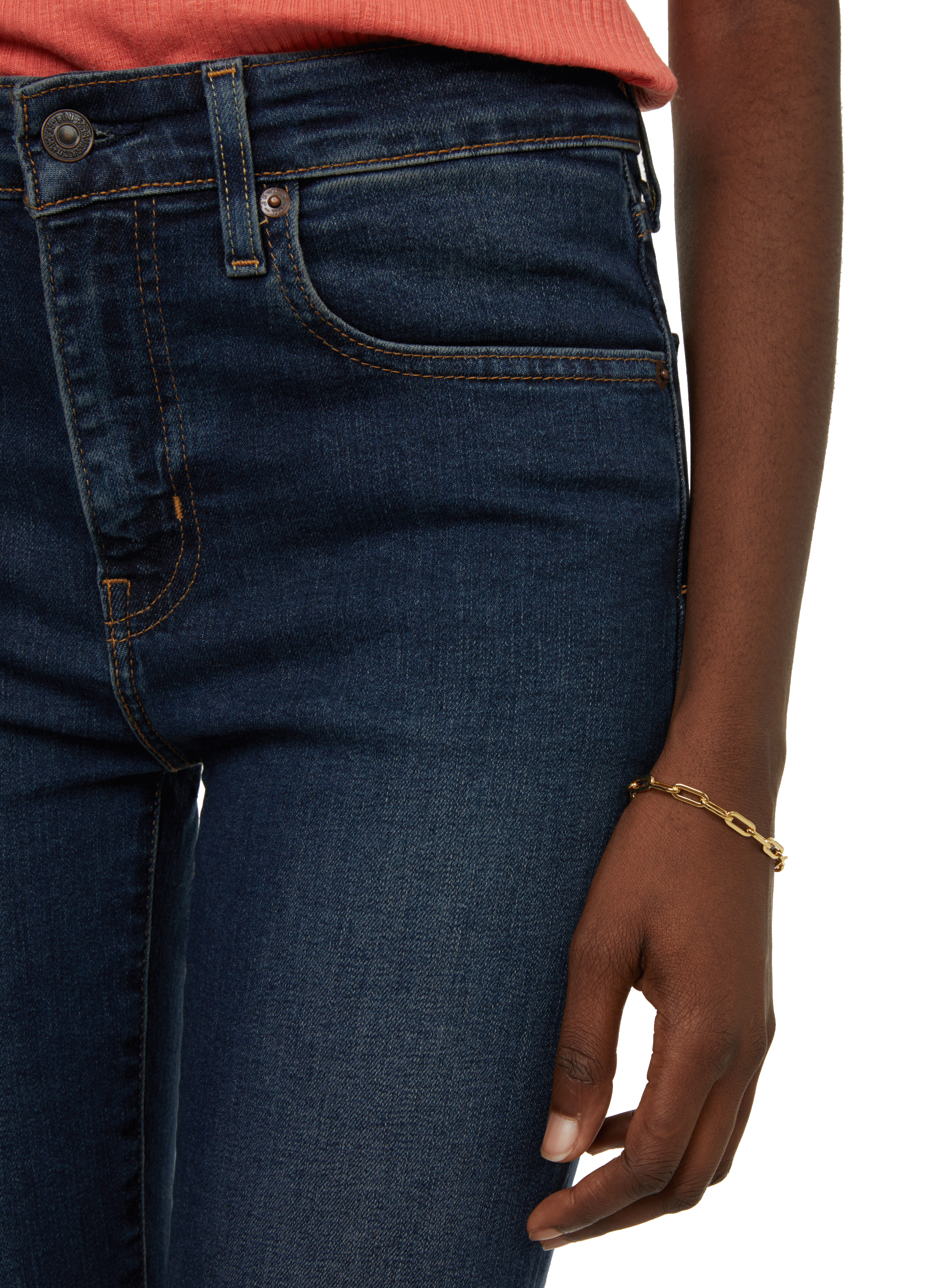 High-waisted skinny jeans Blue