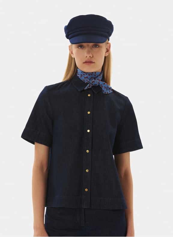 Chemise évasée uni - camilla Bleu by TARA JARMON TARA JARMON Chemise évasée uni - camilla Bleu