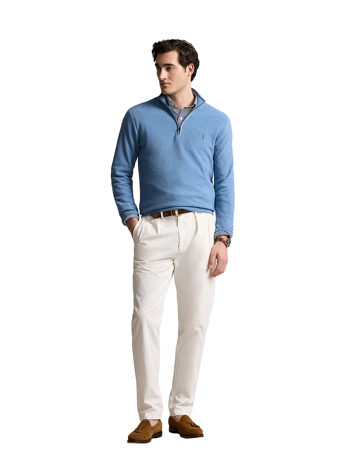 Funnel neck half-zip jumper POLO RALPH LAUREN Blue