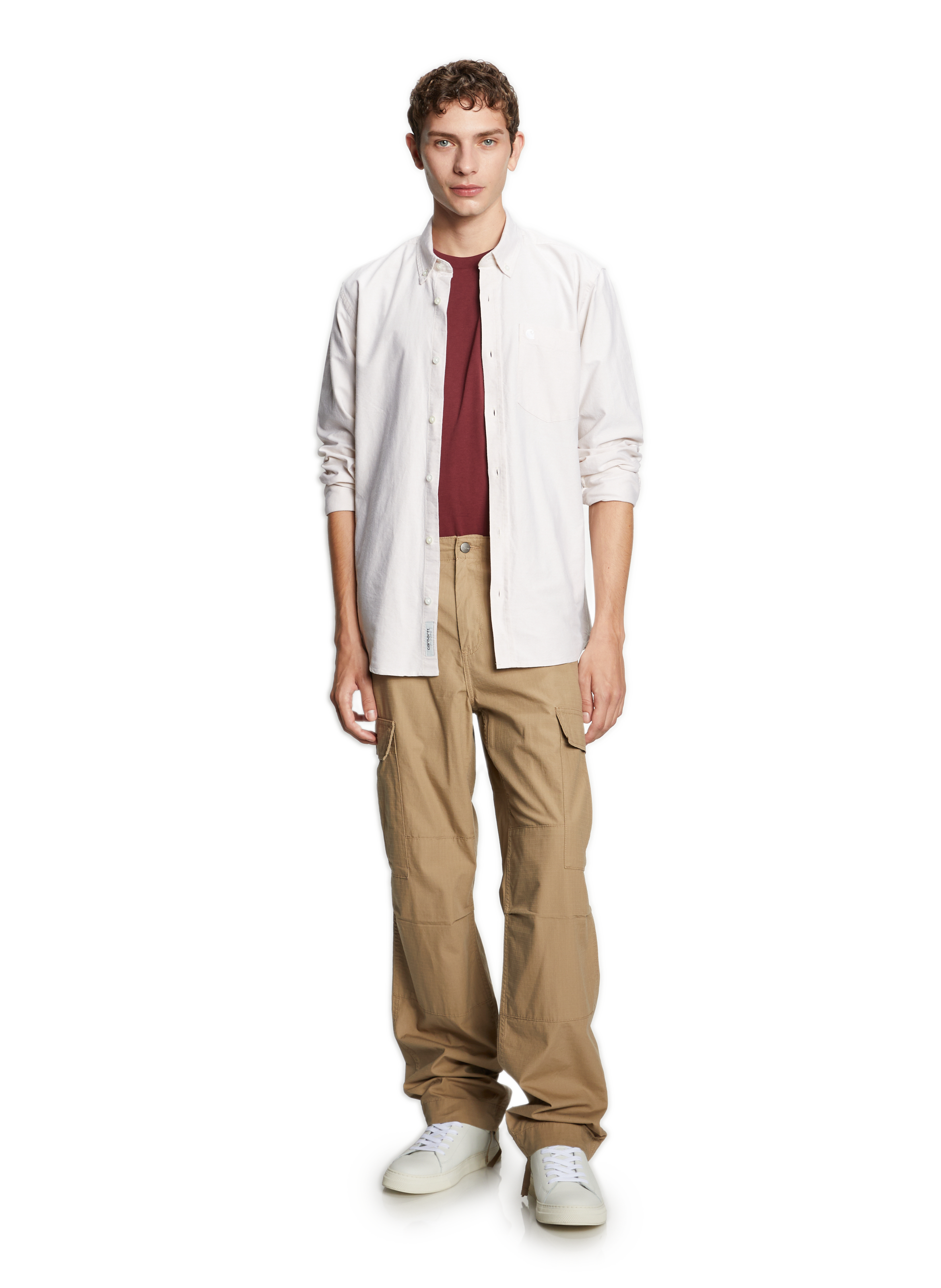 Pantalon cargo en coton CARHARTT WIP Marron