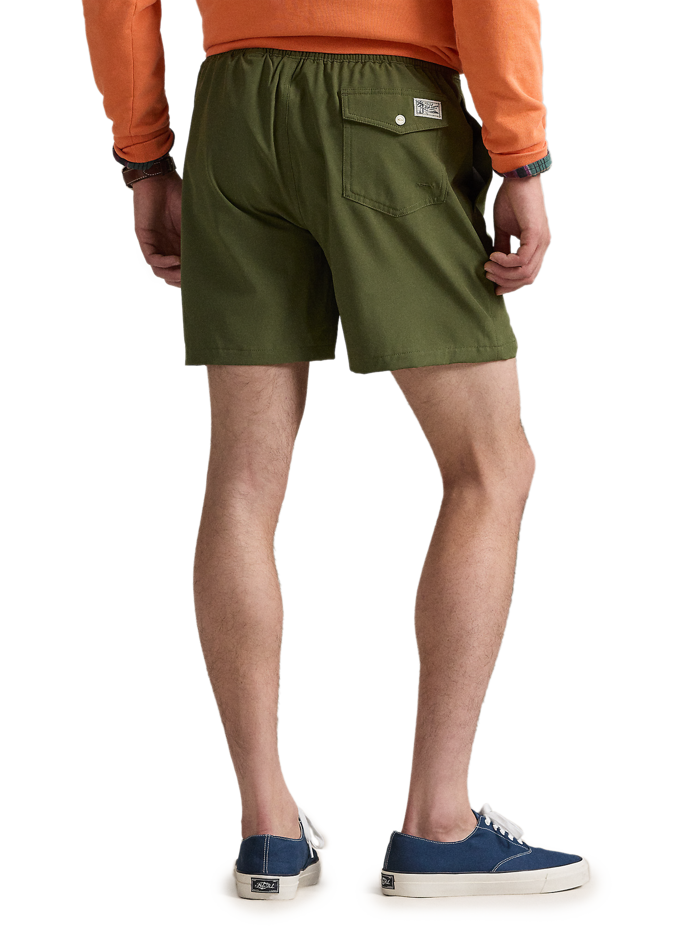 Short de bain uni POLO RALPH LAUREN Kaki