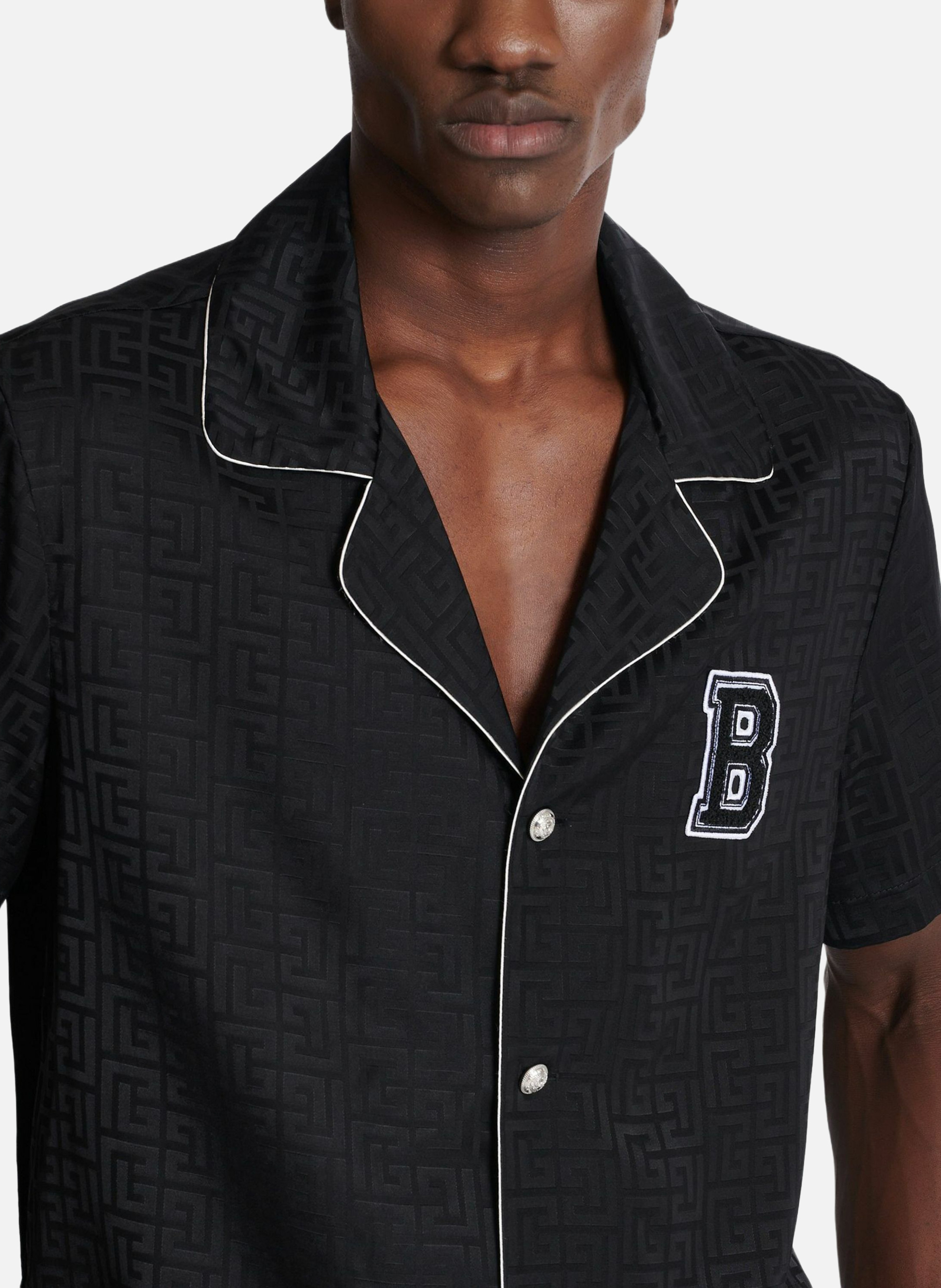 Chemise pyjama balmain varsity BALMAIN Noir
