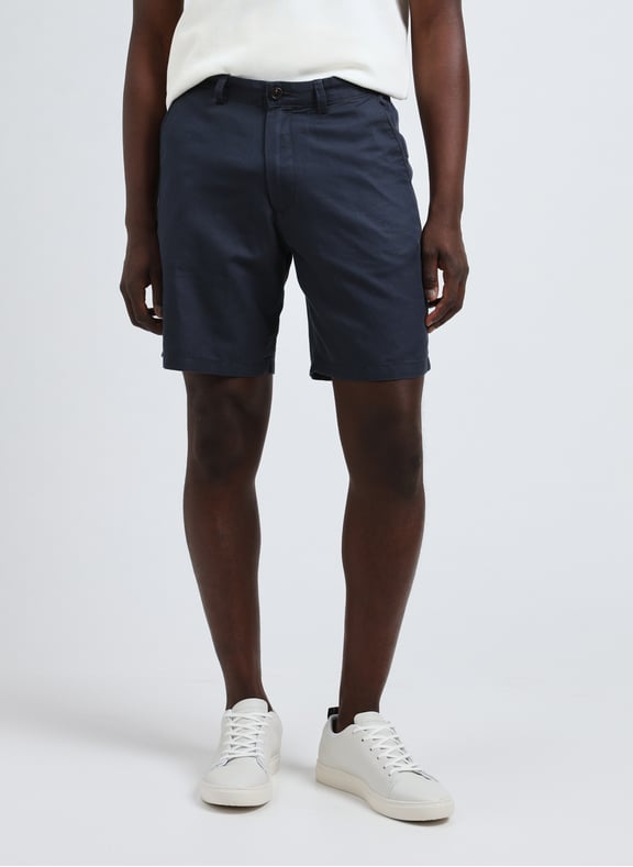 Short en coton et lin Bleu by SELECTED SELECTED Short en coton et lin Bleu