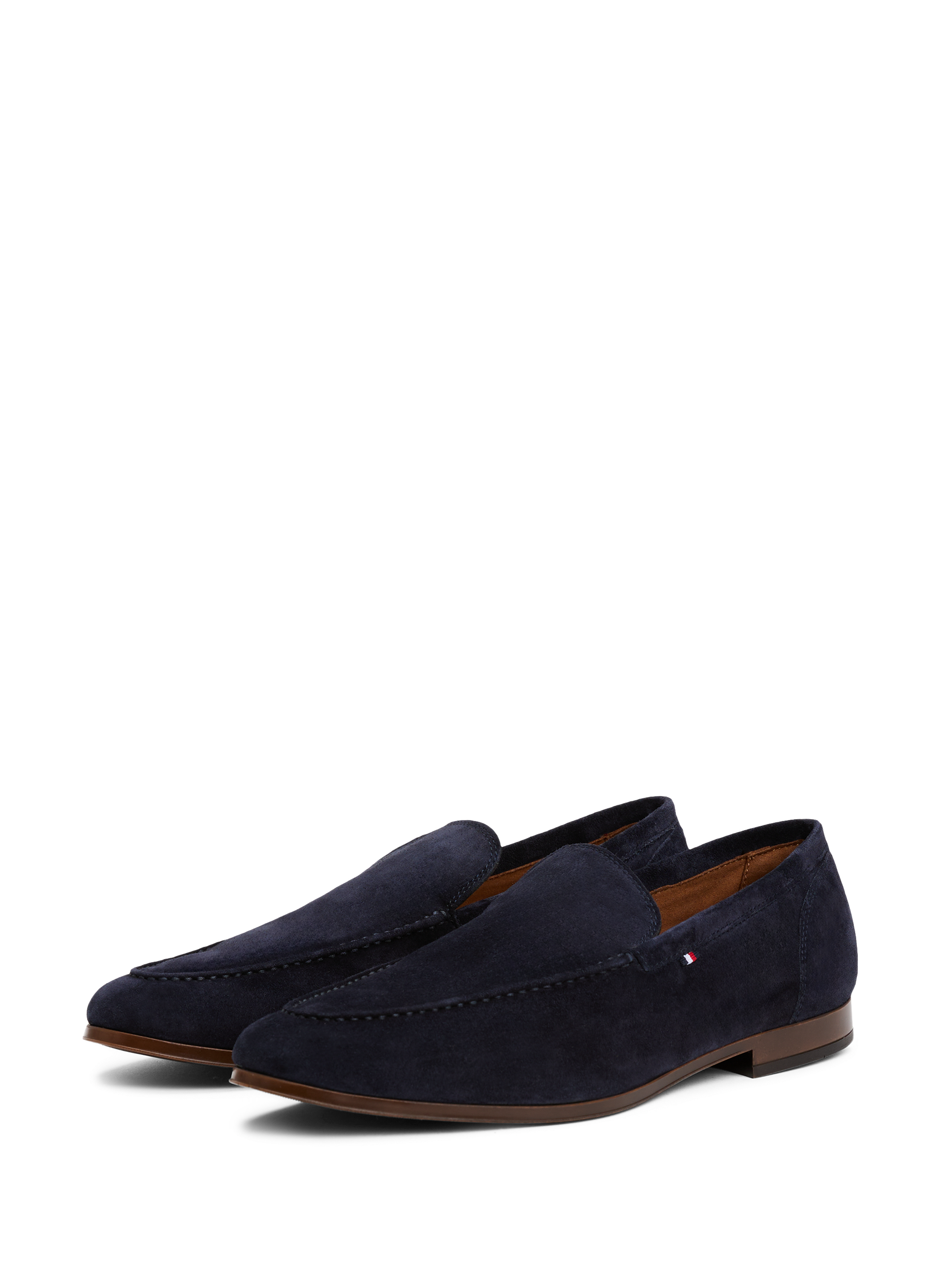 Calfskin leather loafers TOMMY HILFIGER Blue