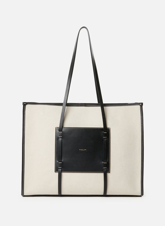The Large Capri Tote Bag Black by DEMELLIER LONDON DEMELLIER LONDON The Large Capri Tote Bag Black