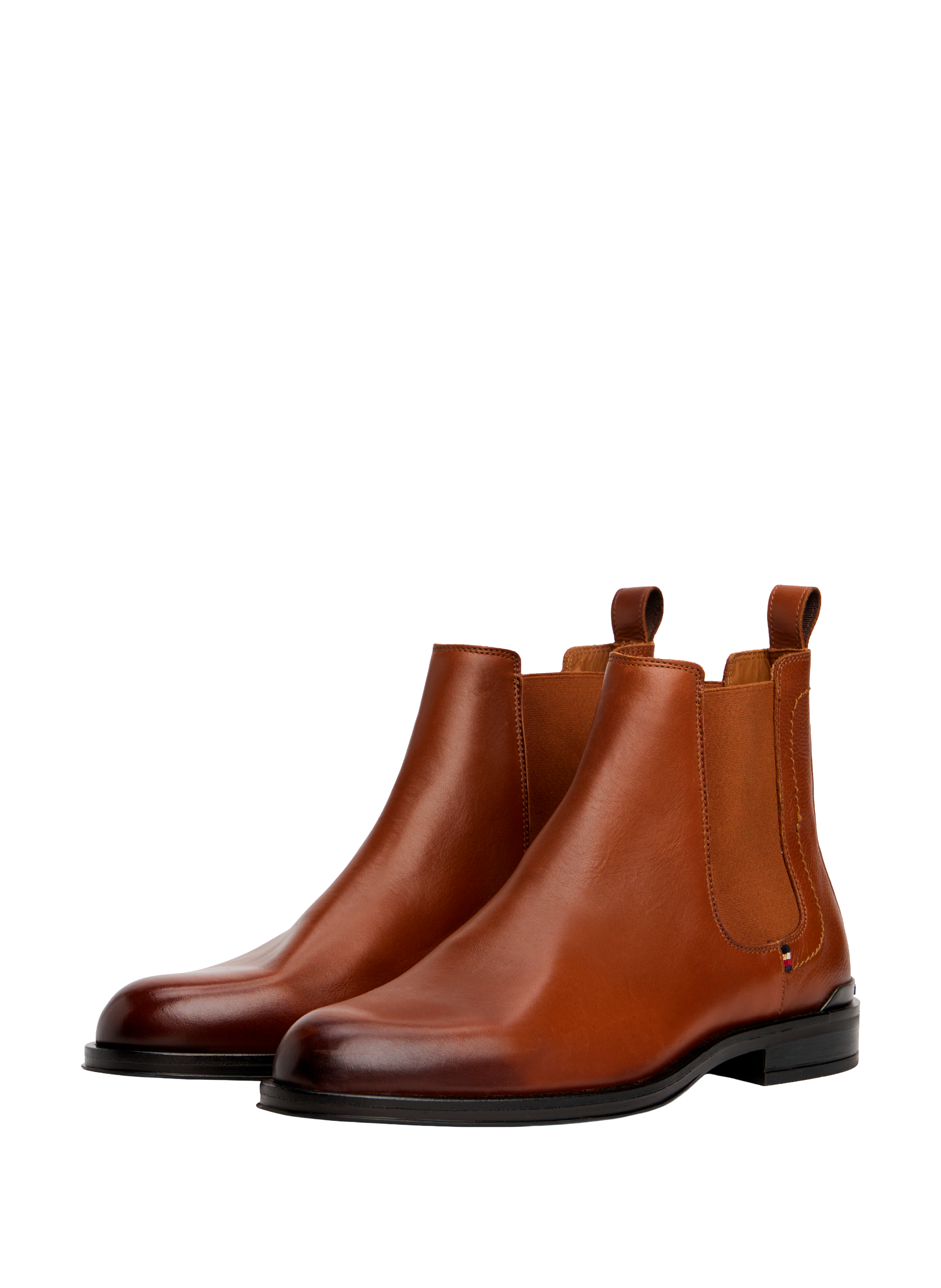 Leather Chelsea boots TOMMY HILFIGER Brown