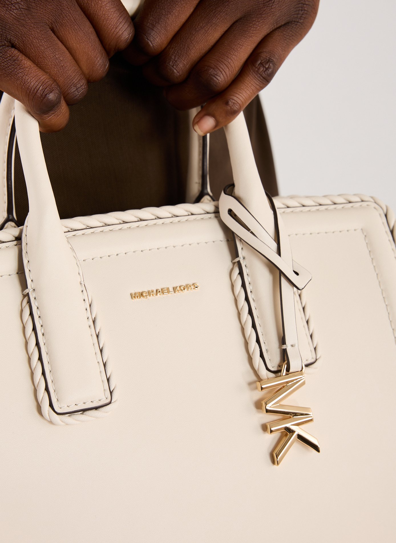 Sac à main en cuir  MICHAEL KORS Blanc