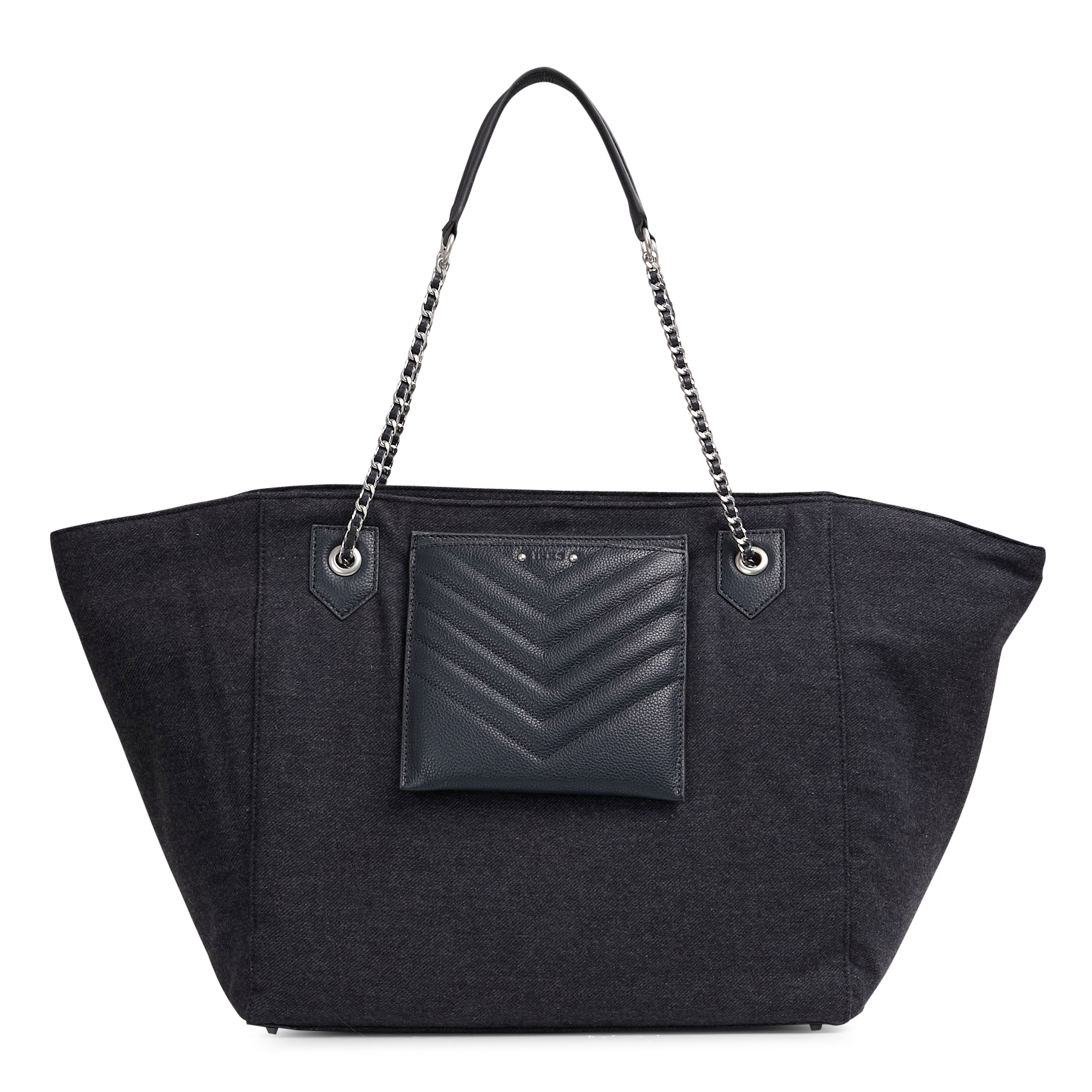 Sac cabas mix zippé 1440 xl IKKS Bleu