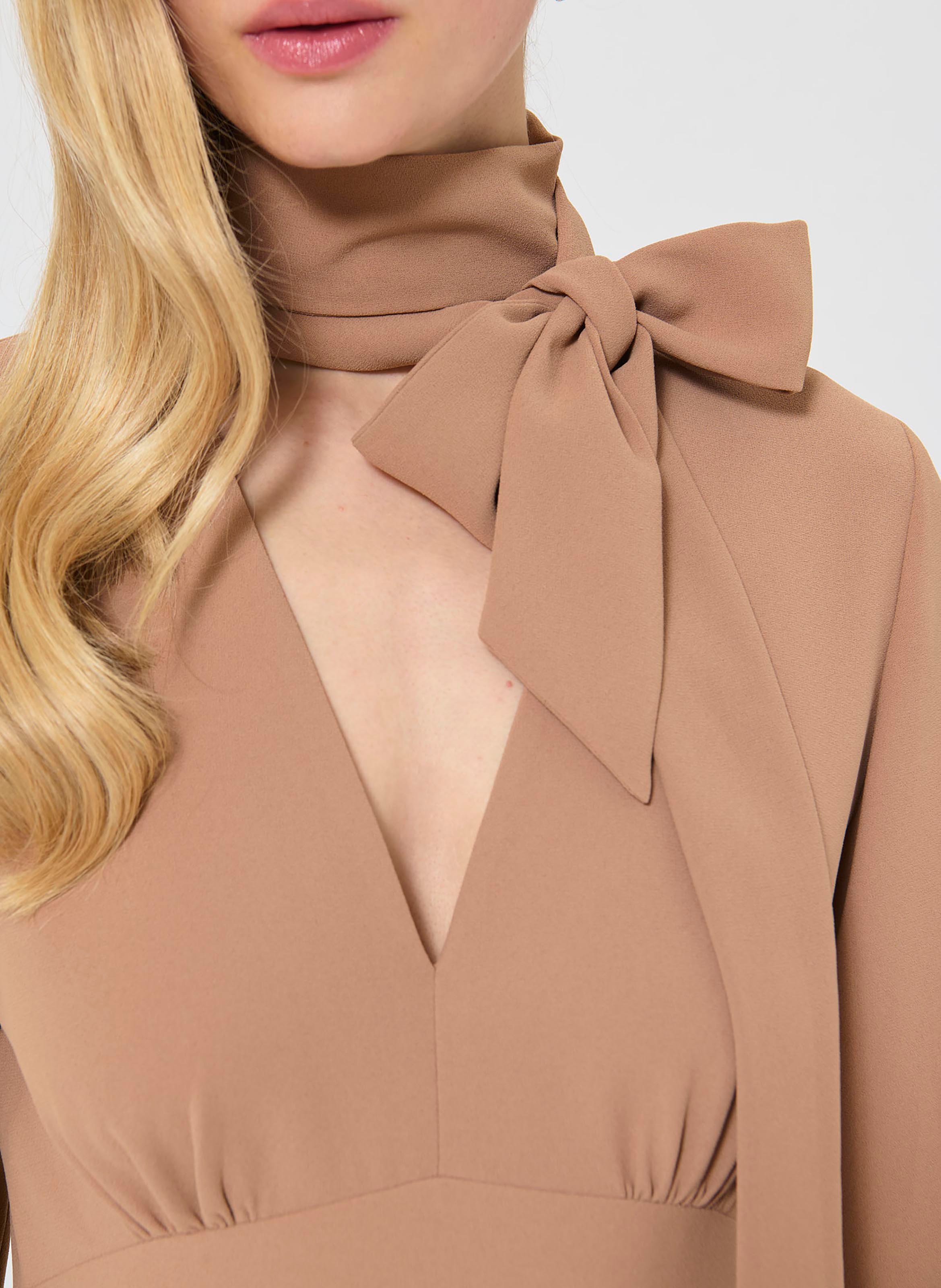 Robe rosalie TARA JARMON Marron