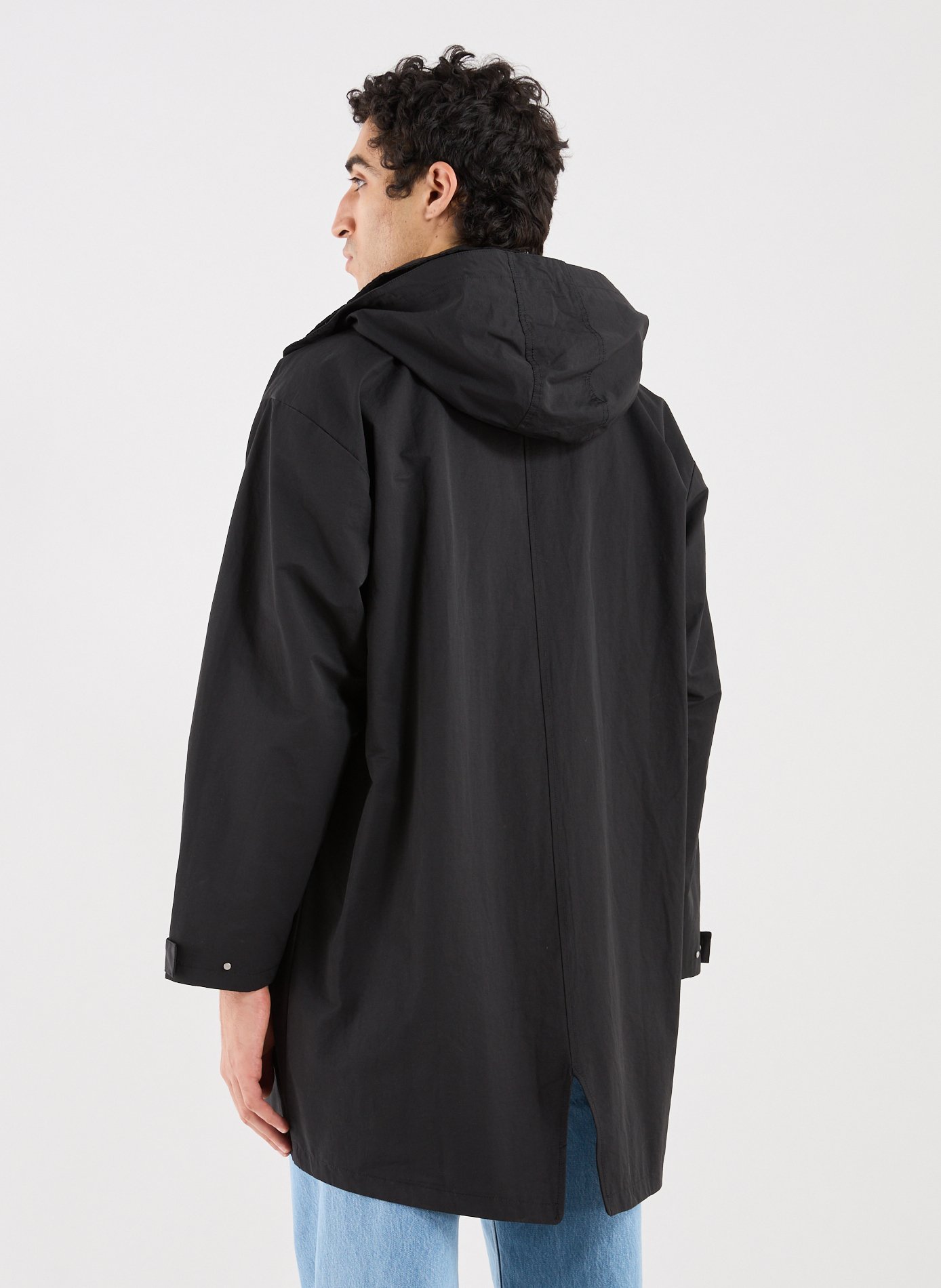 Oversized cotton hooded jacket ARTE ANTWERP Black