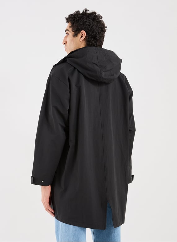 Oversized cotton hooded jacket | Black by ARTE ANTWERP Oversized cotton hooded jacket Black