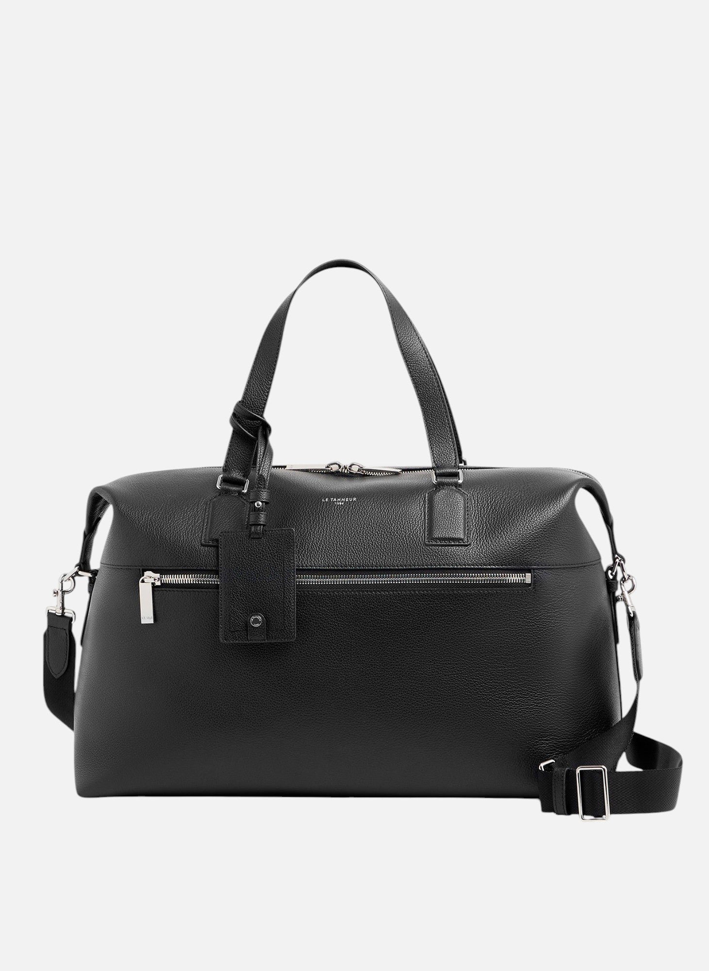 Sac de voyage 24h emile en cuir grainé LE TANNEUR Noir