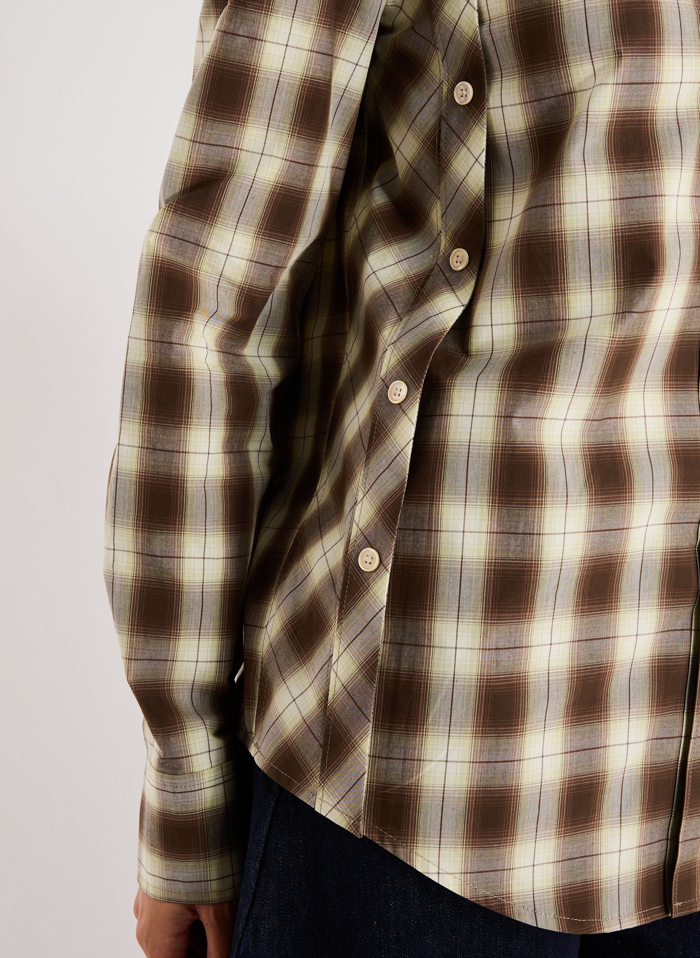 Straight cotton check shirt EENK Multicolour