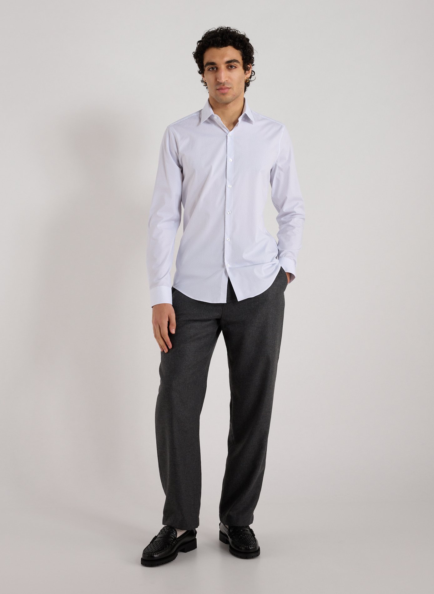 CLOSED Straight trousers Fairport in mixed wool Grey