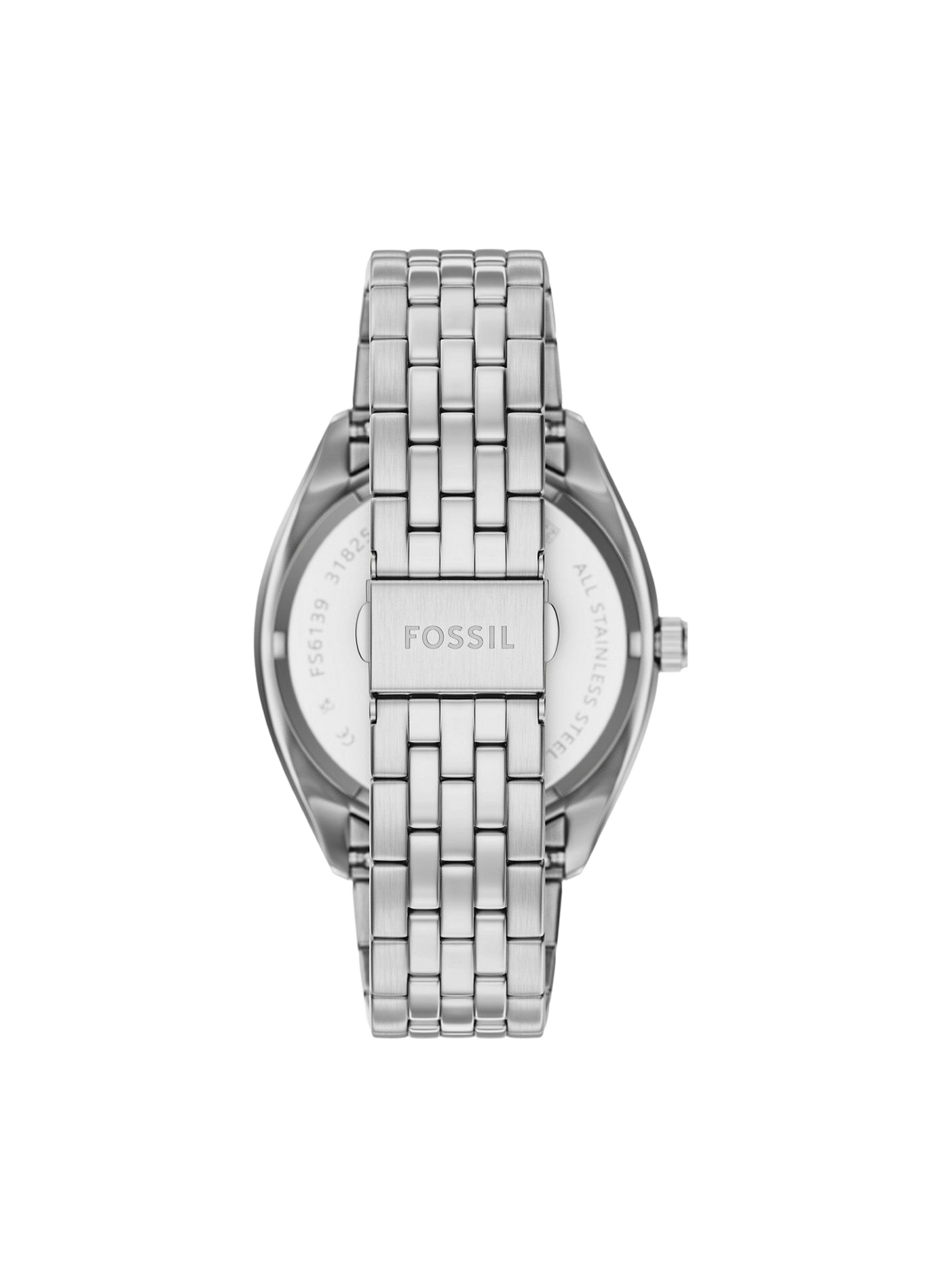 Montre Campbell en acier FOSSIL Noir
