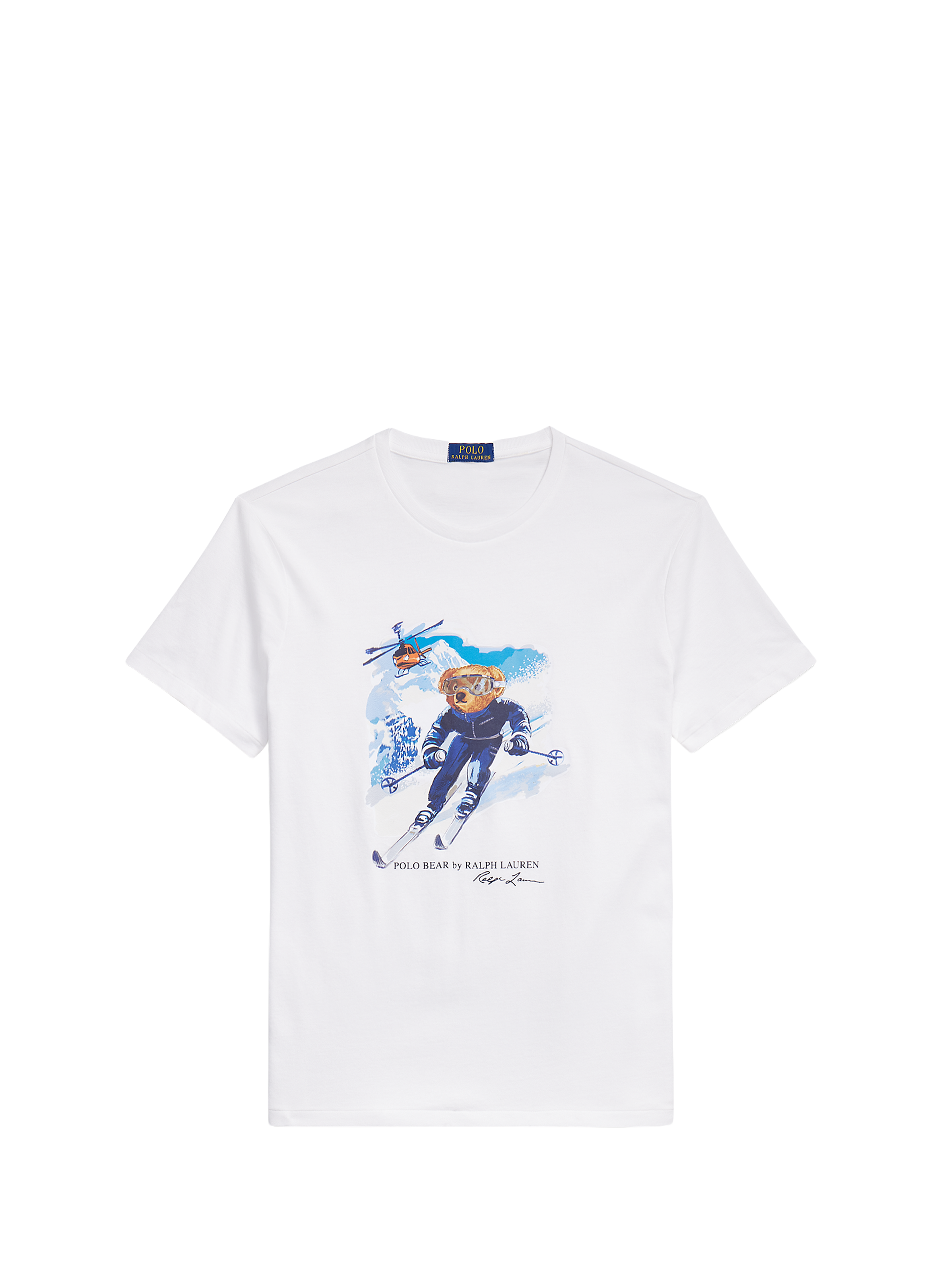 Tee shirt imprimé en coton POLO RALPH LAUREN Blanc